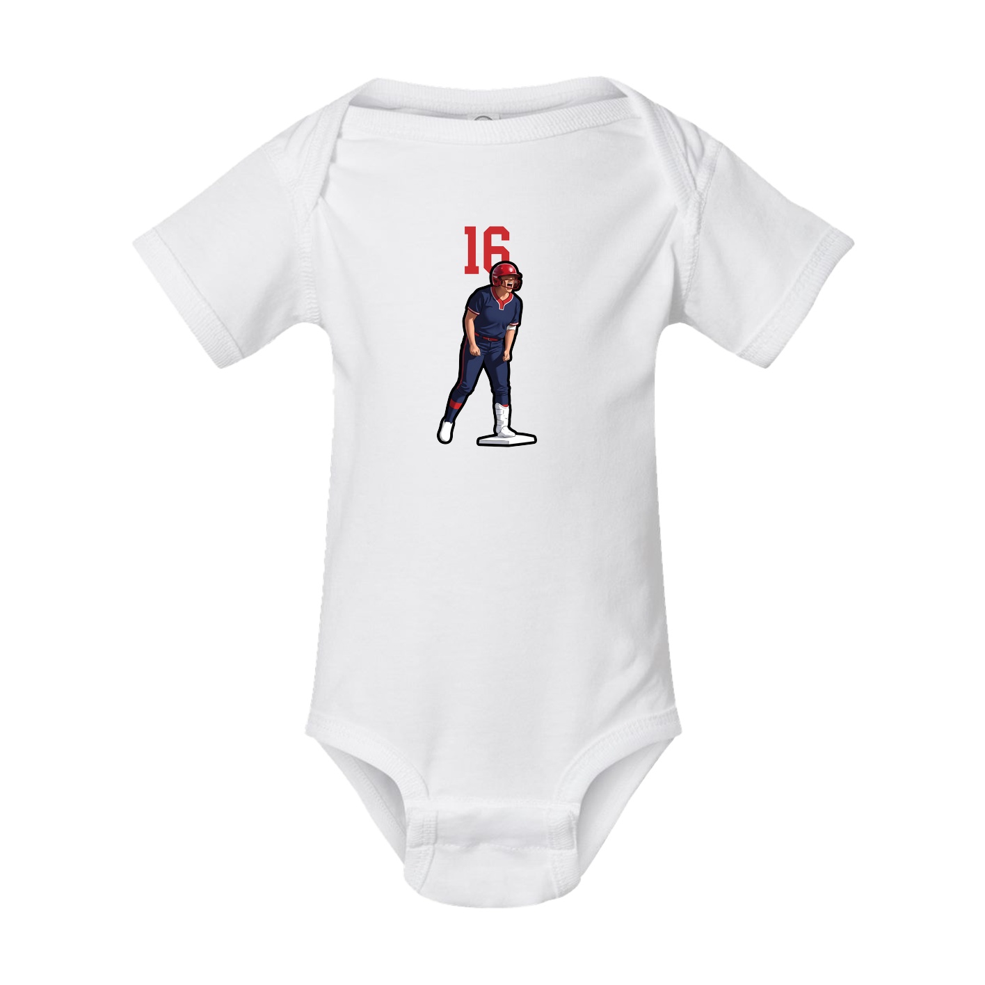 Baby Onesie — Number Top in White