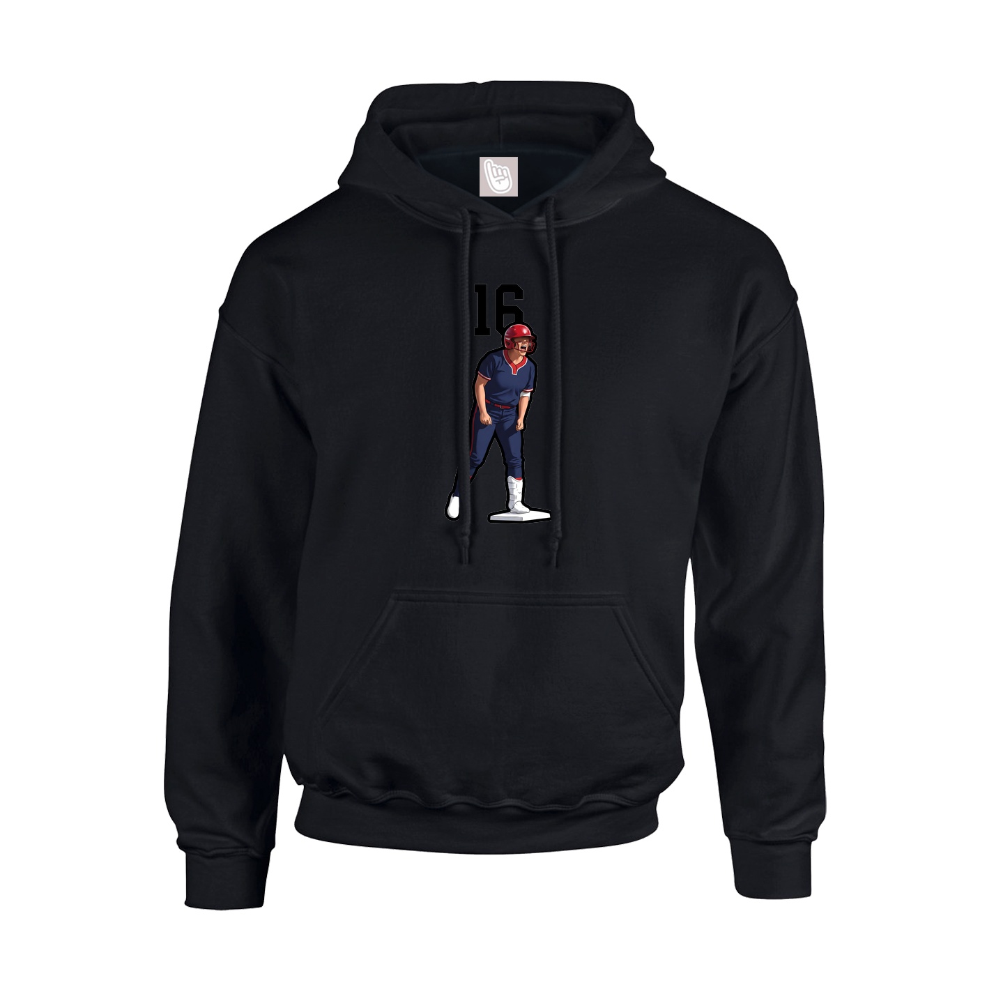 Youth Hoodie — Number Top in Black