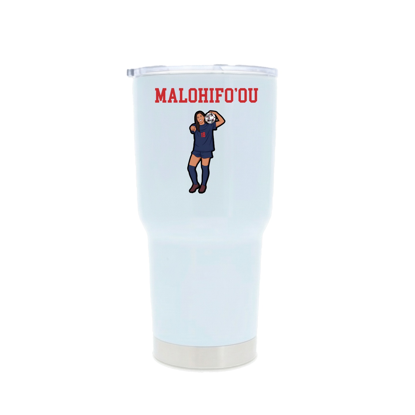 30oz Stainless Steel Tumbler — Shirsey in White