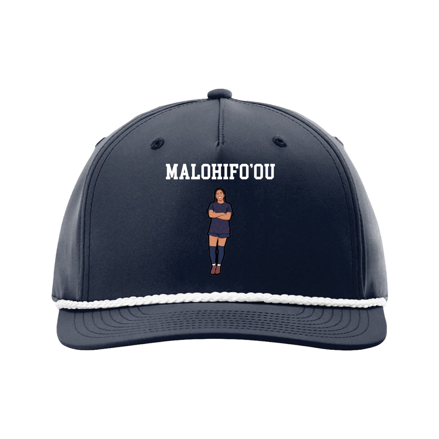 Five-Panel Classic Rope Cap — Shirsey in Navy