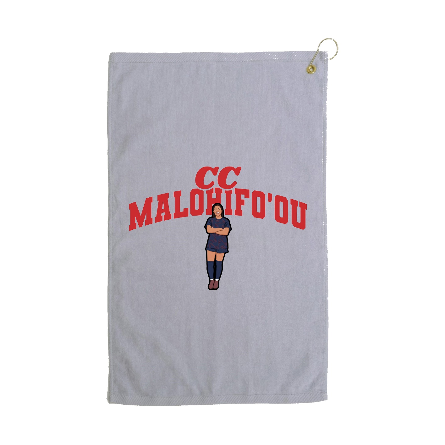 Golf Towel — Signature Arch in Grey