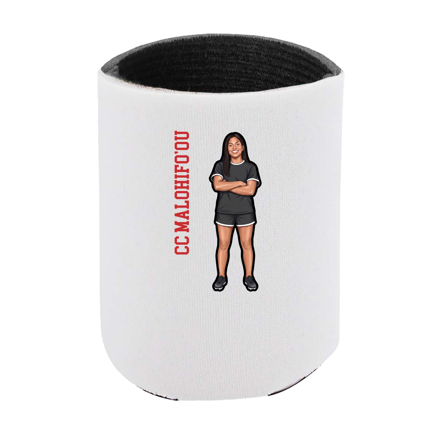 Can Holder — Name Vertical in White