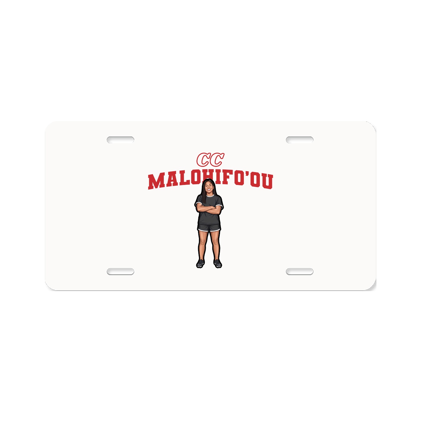 License Plate — Name Arch in Classic