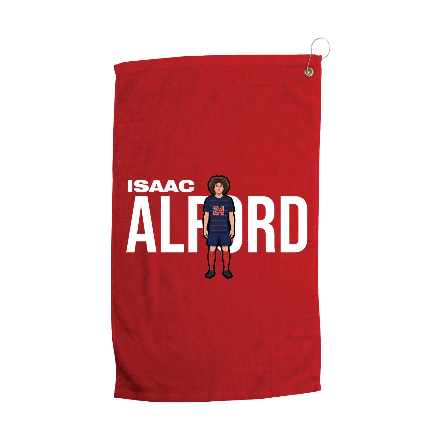 Golf Towel — Player Name in Red