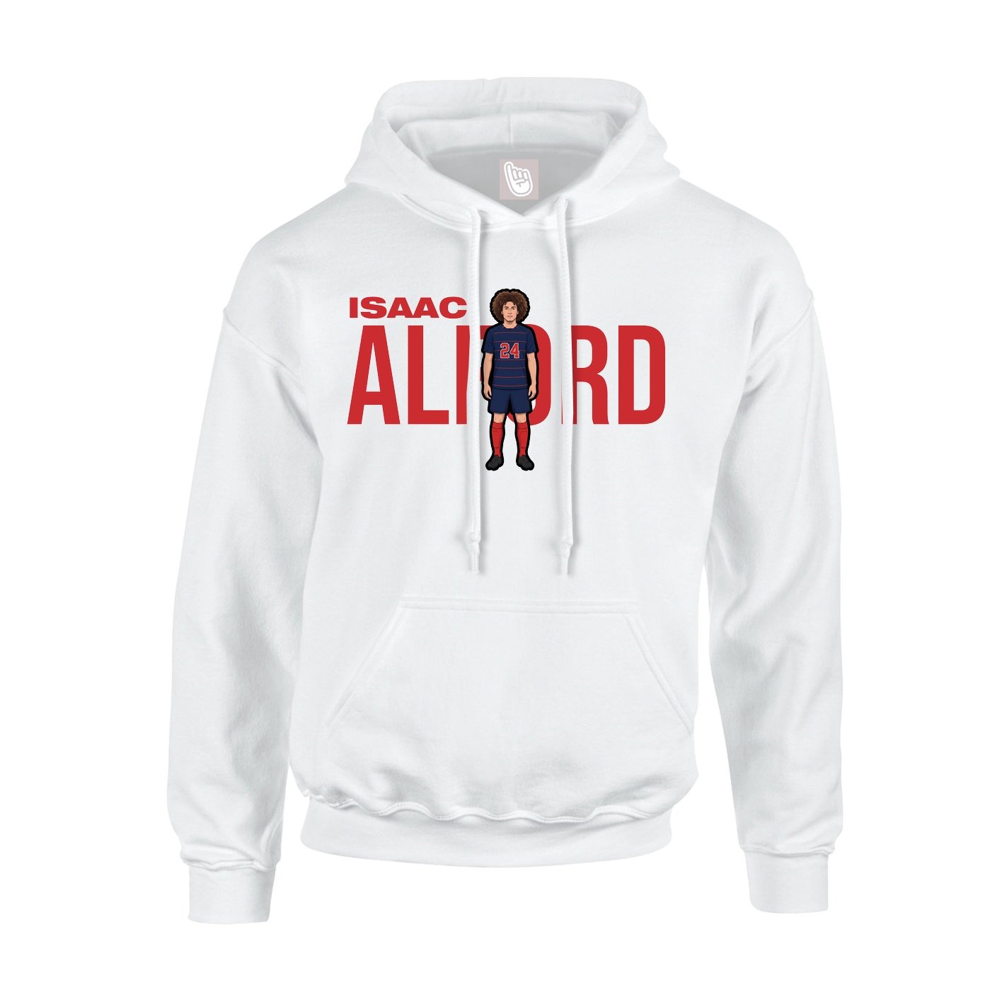 Hoodie — Player Name in White