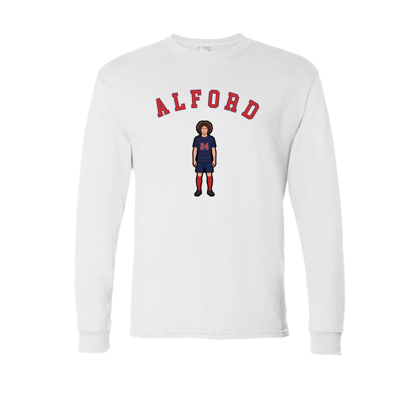 Long Sleeve Tee — Shirsey Arch in White