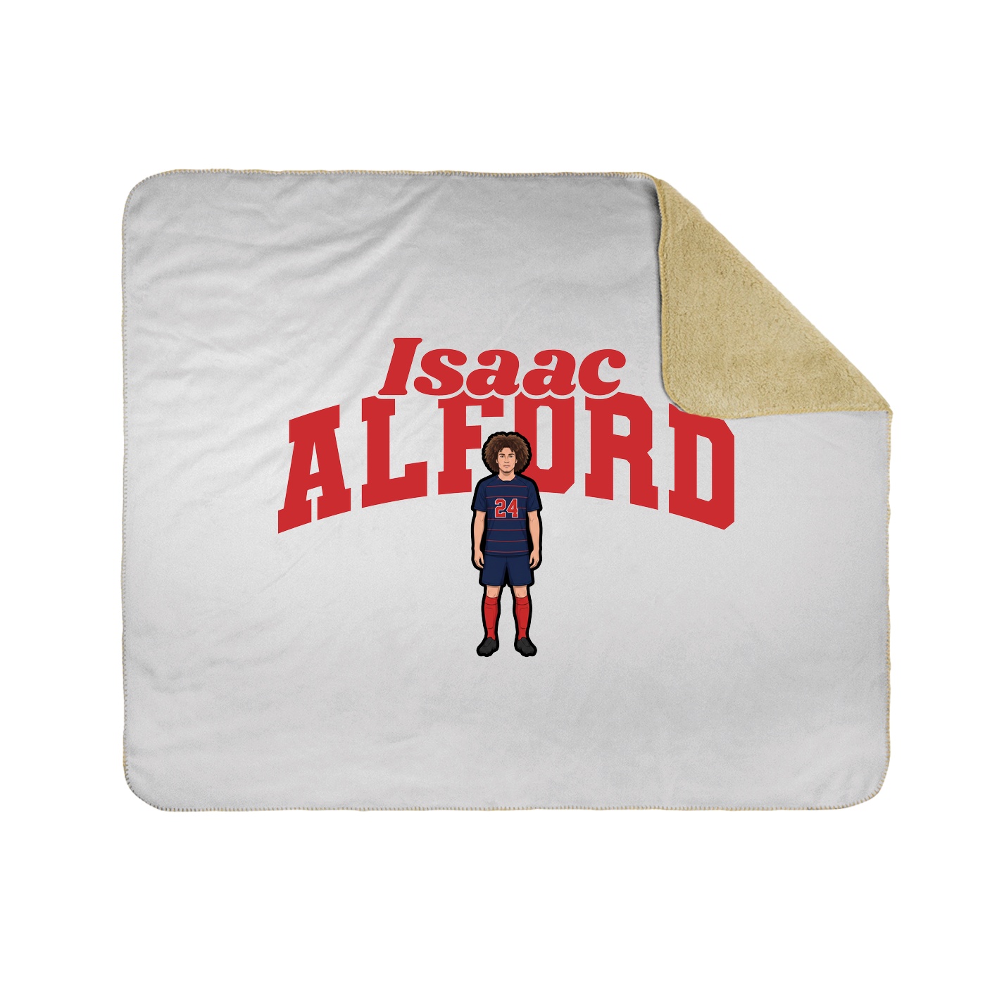 Throw Blanket — Signature Arch in White