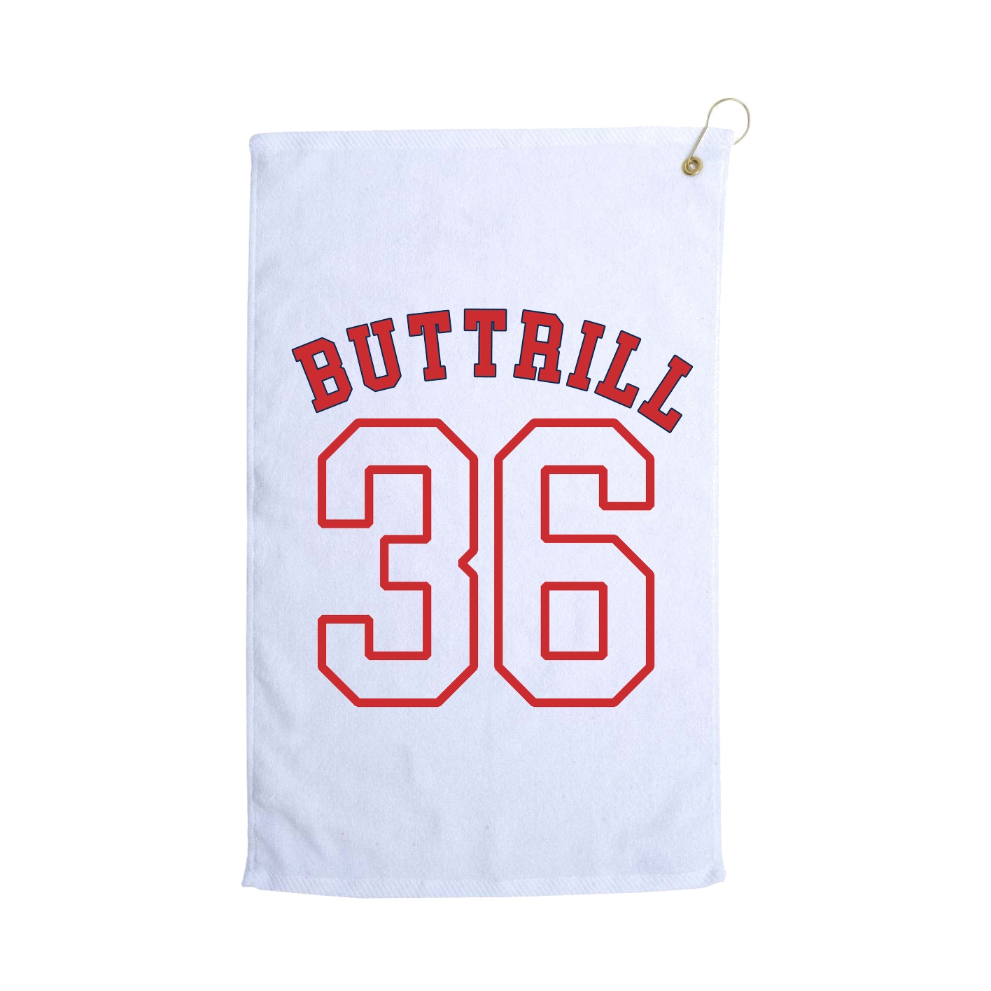 Golf Towel — Shirsey Arch in White