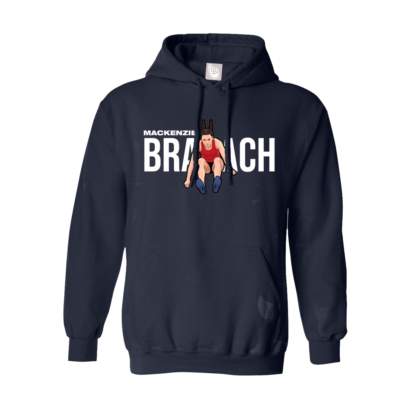 Youth Hoodie — Player Name in Navy