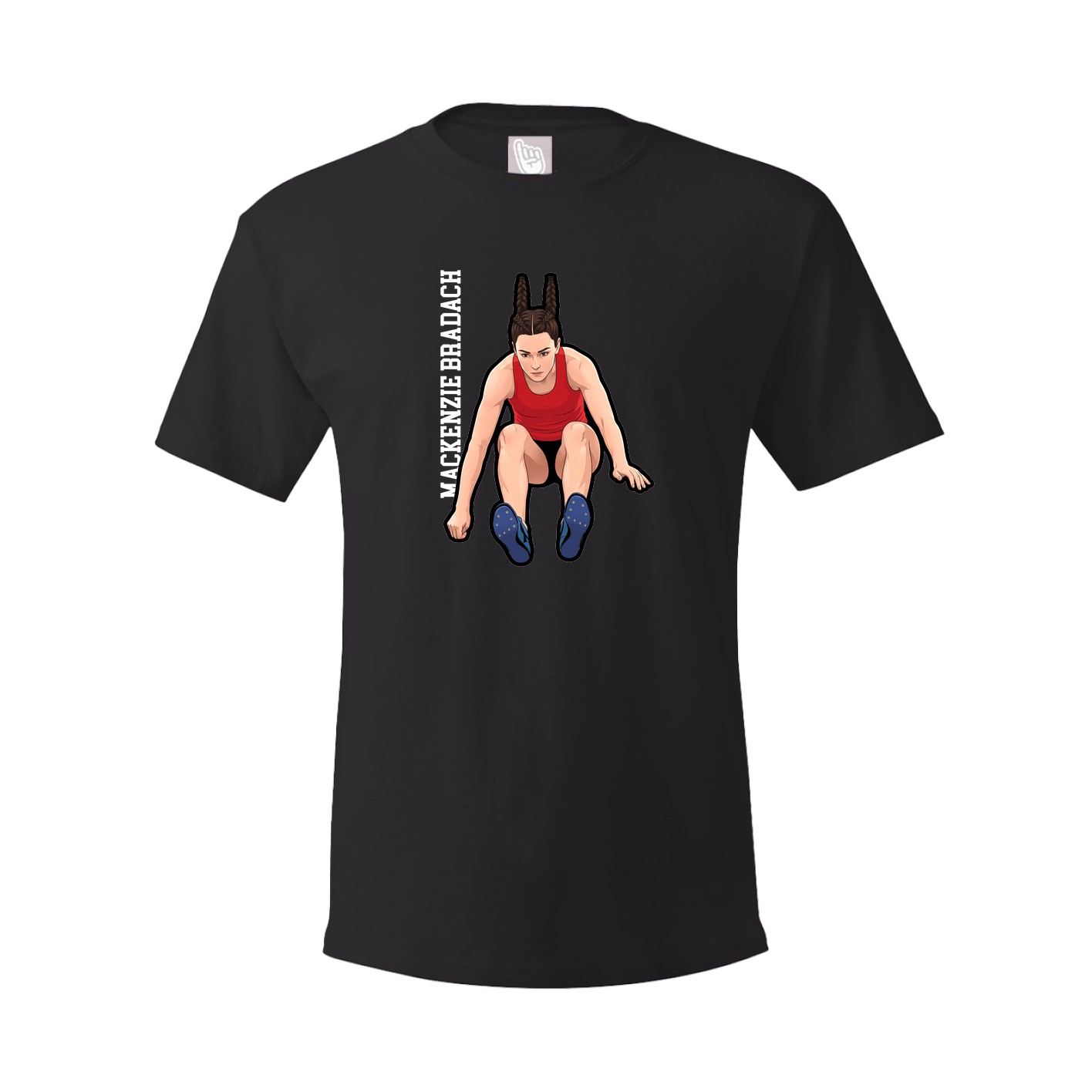 Tee — Name Vertical in Black