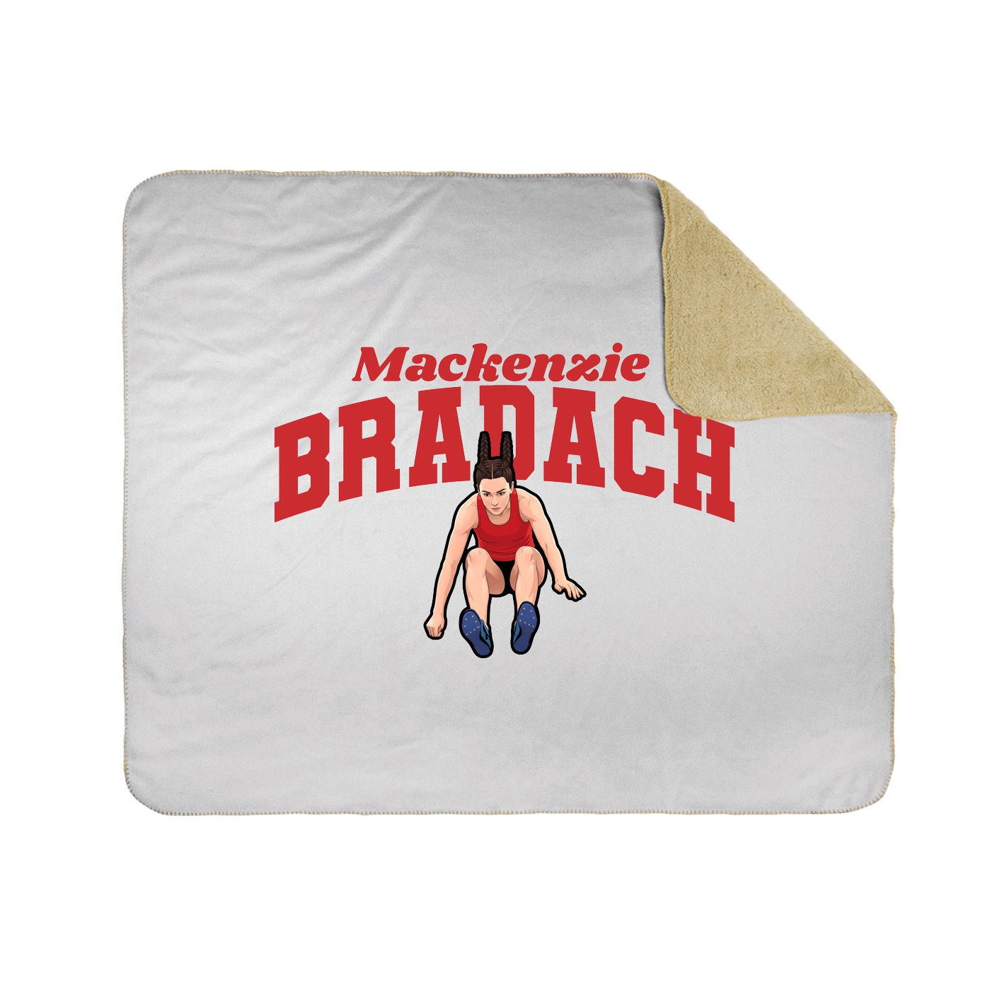 Throw Blanket — Signature Arch in White