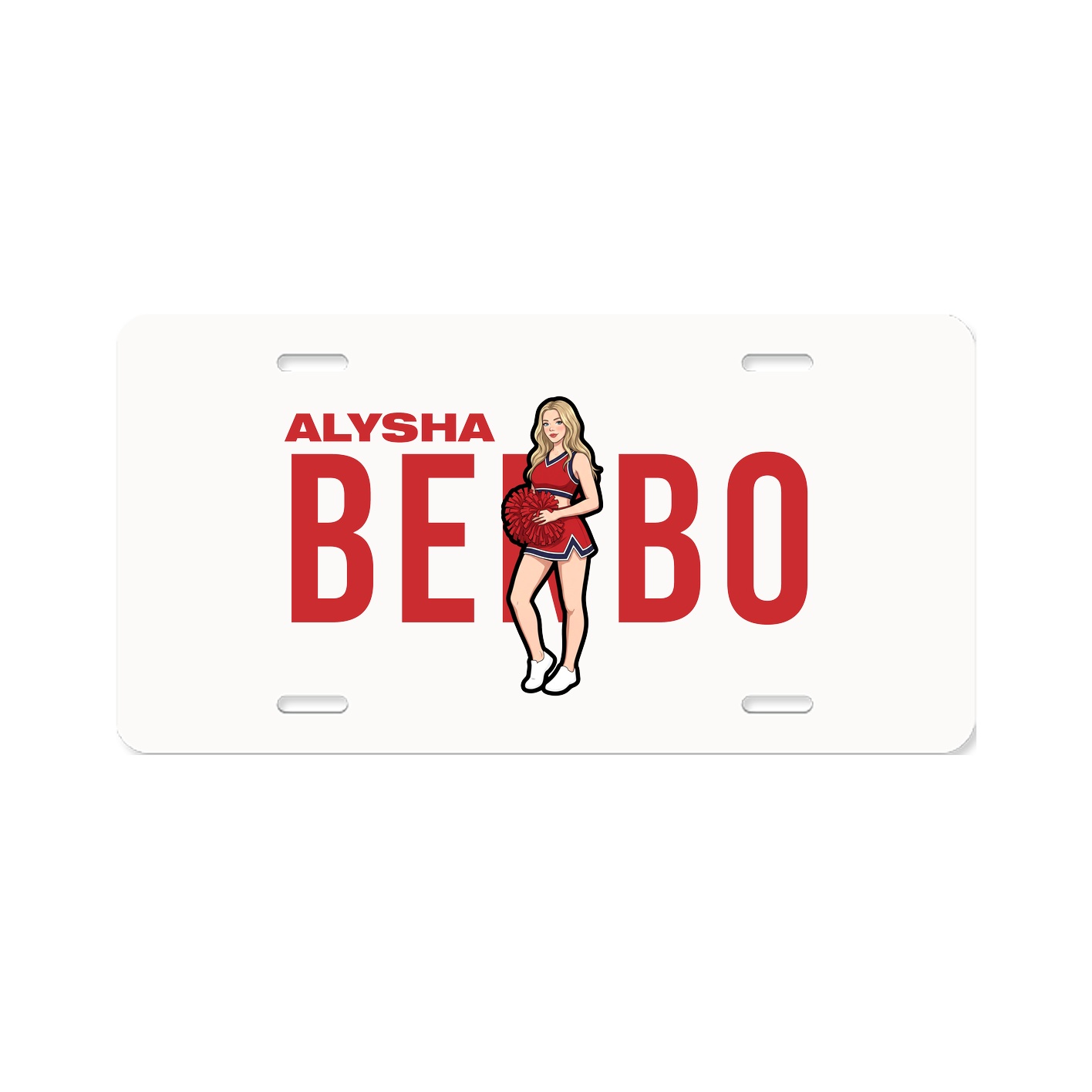 License Plate — Player Name in Classic