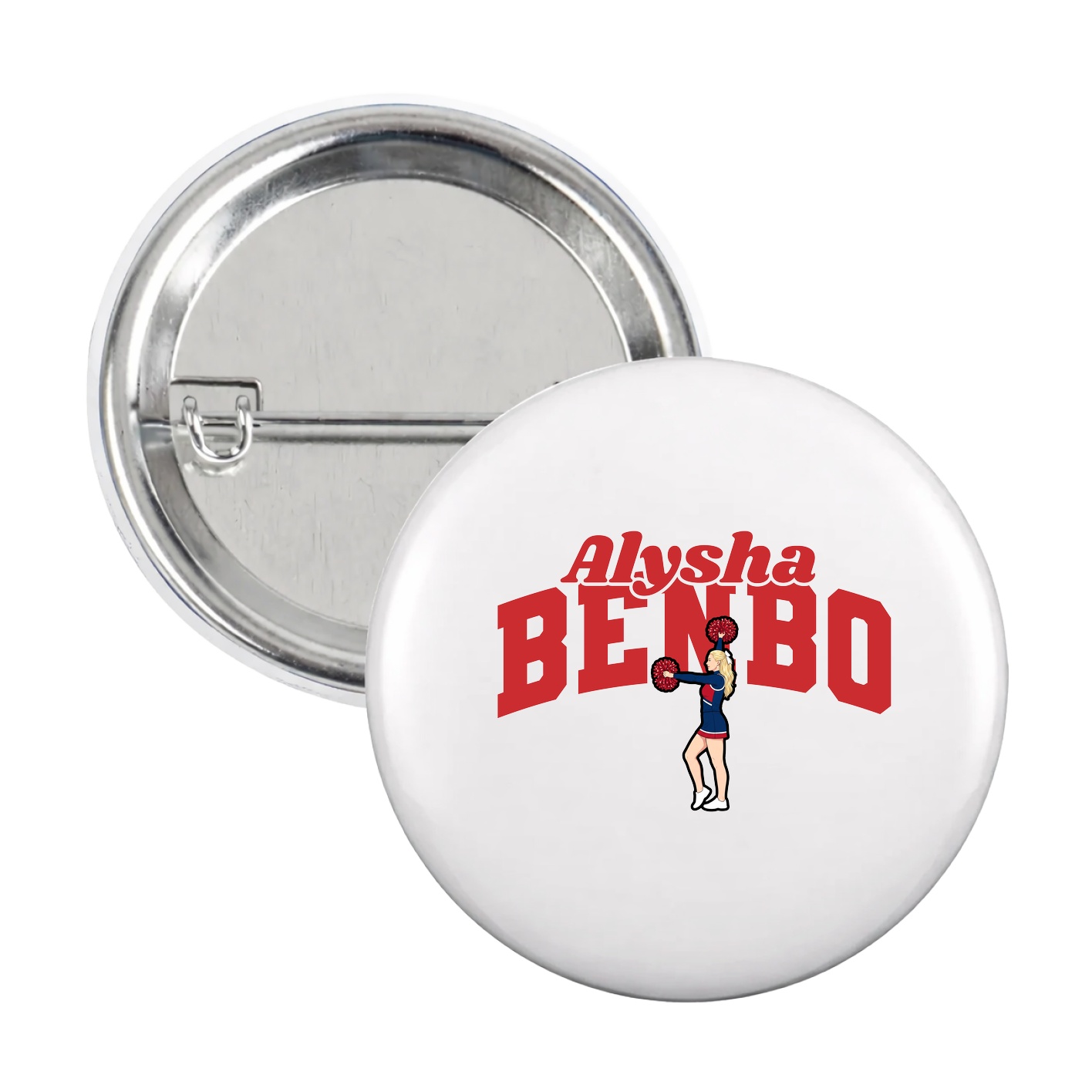Game Day Button — Signature Arch in White