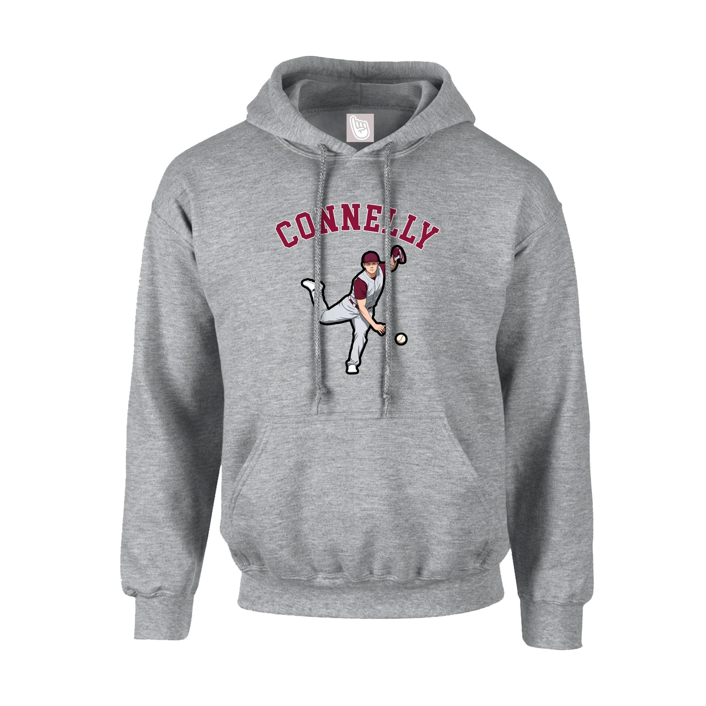 Youth Hoodie — Shirsey Arch in Grey