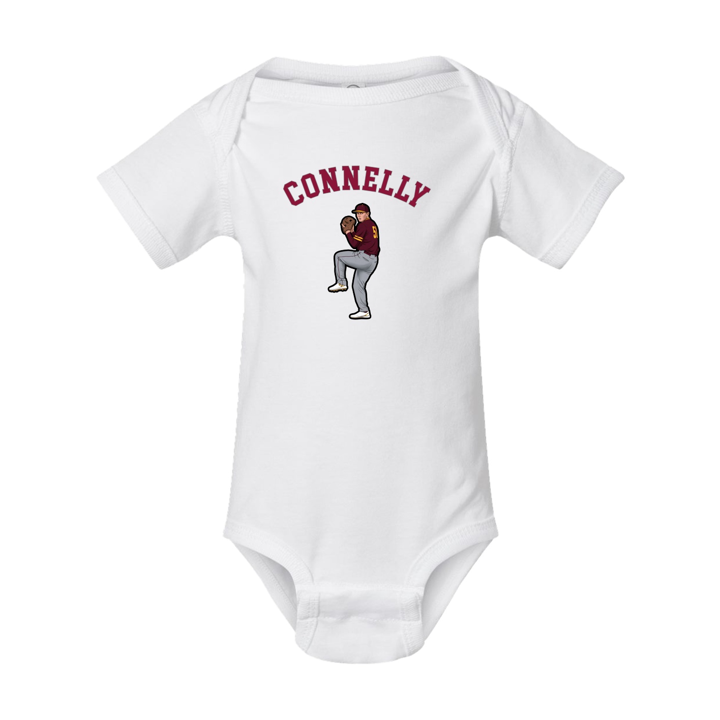 Baby Onesie — Shirsey Arch in White