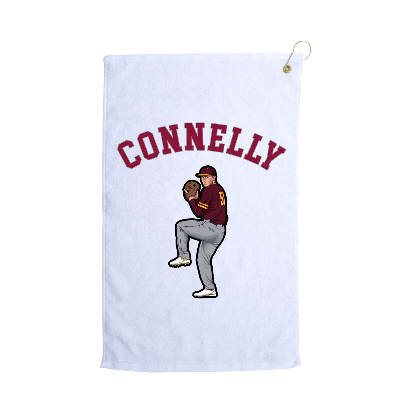 Golf Towel — Shirsey Arch in White