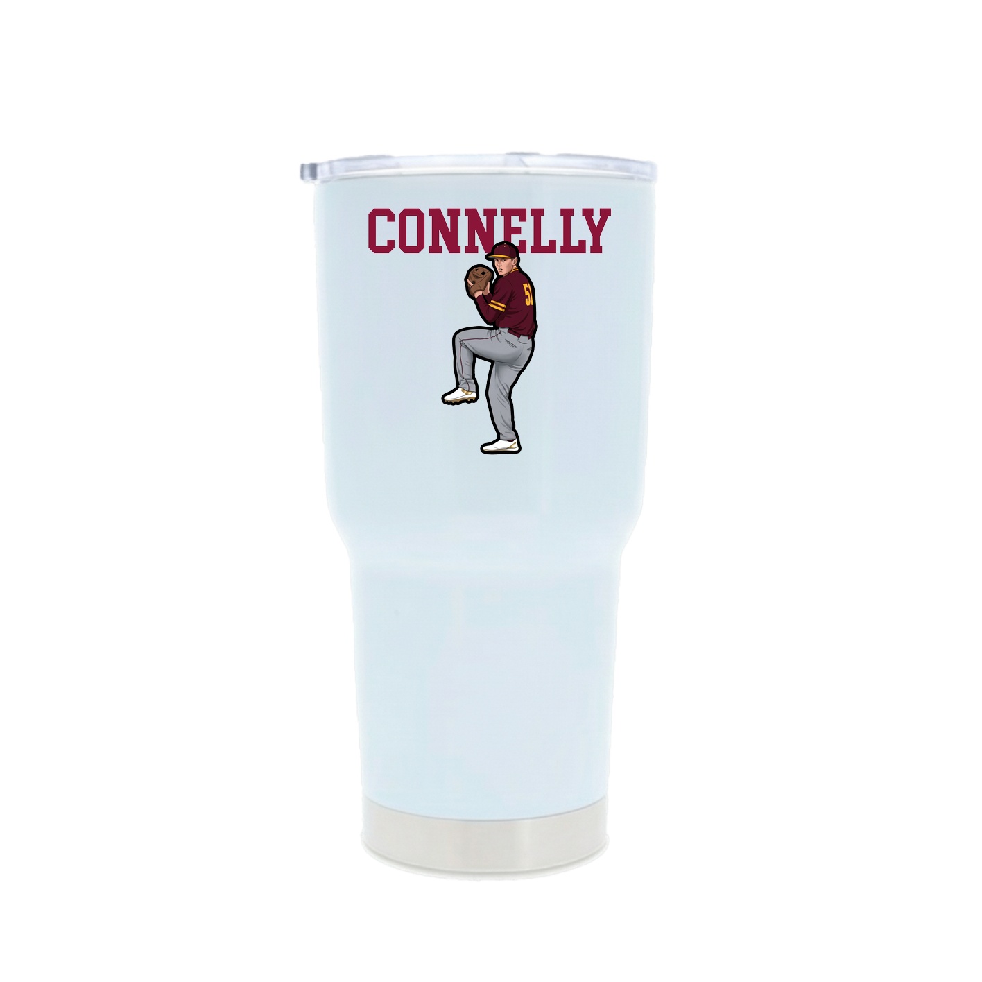 30oz Stainless Steel Tumbler — Shirsey in White