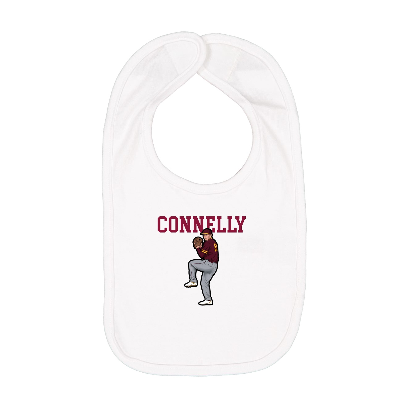 Infant Bib — Shirsey in White