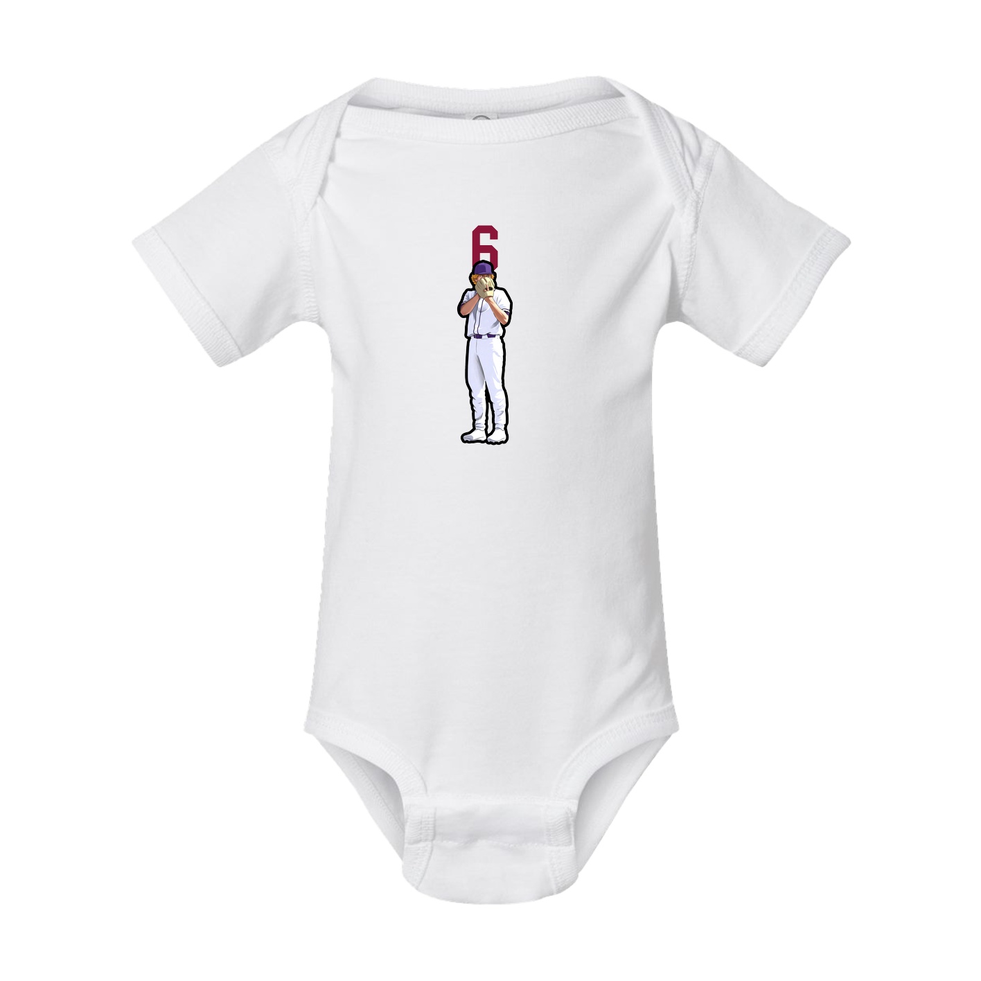 Baby Onesie — Number Top in White