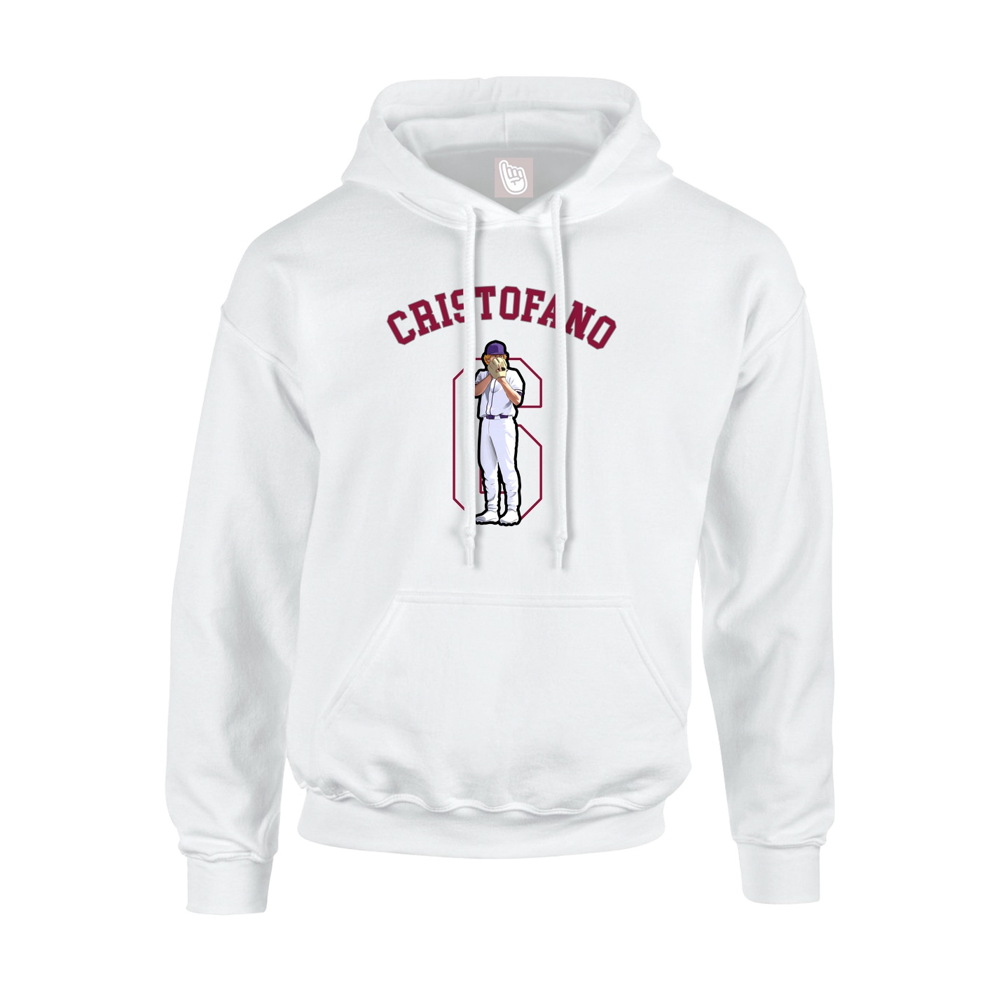 Youth Hoodie — Shirsey Arch in White