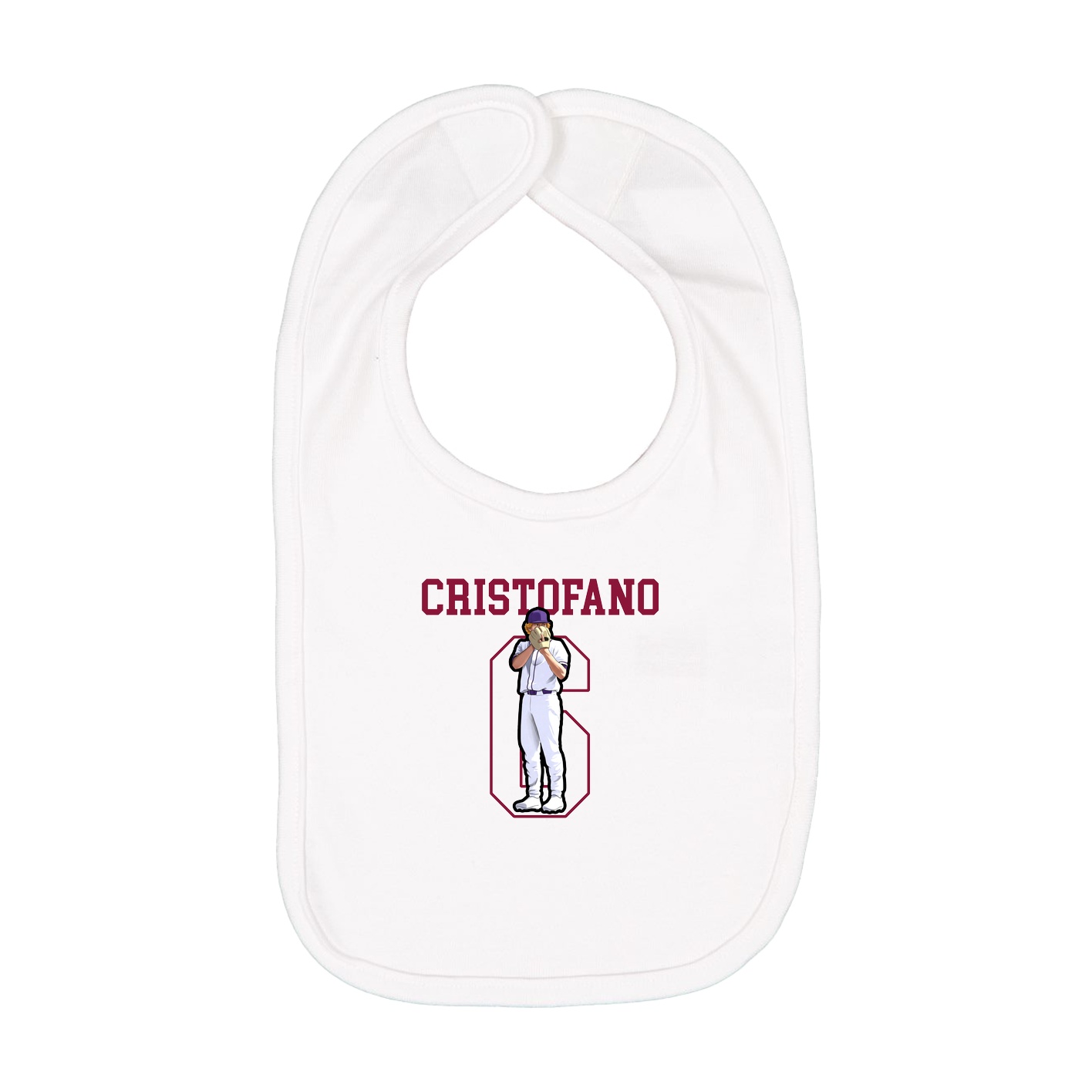 Infant Bib — Shirsey in White