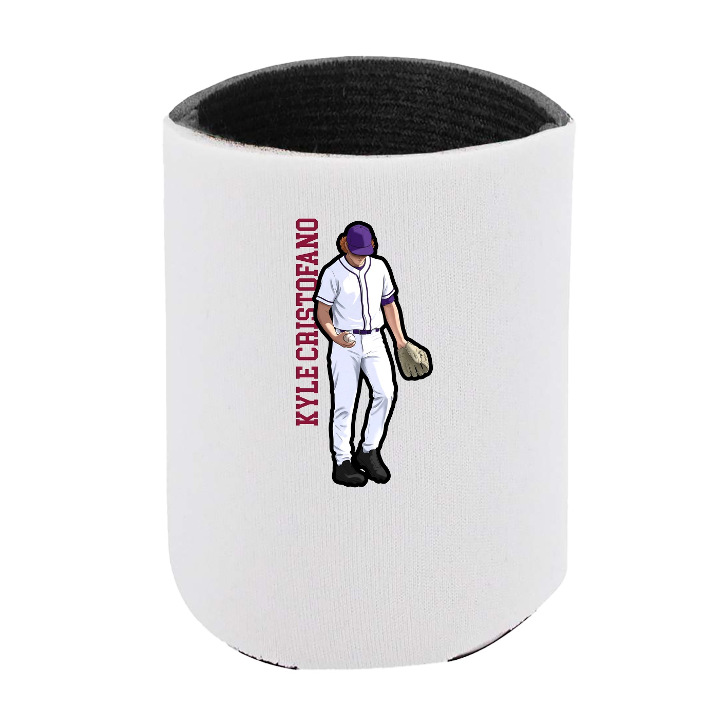 Can Holder — Name Vertical in White