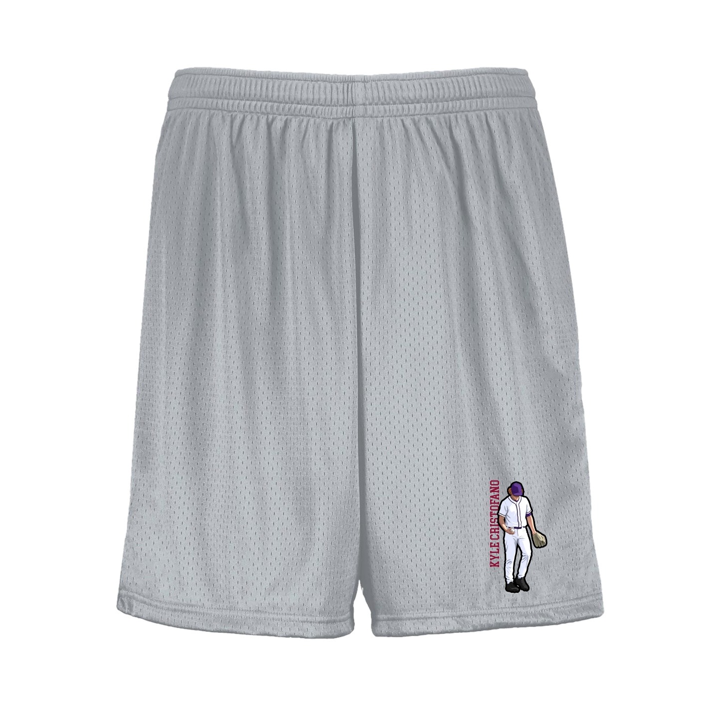 Shorts — Name Vertical in Silver