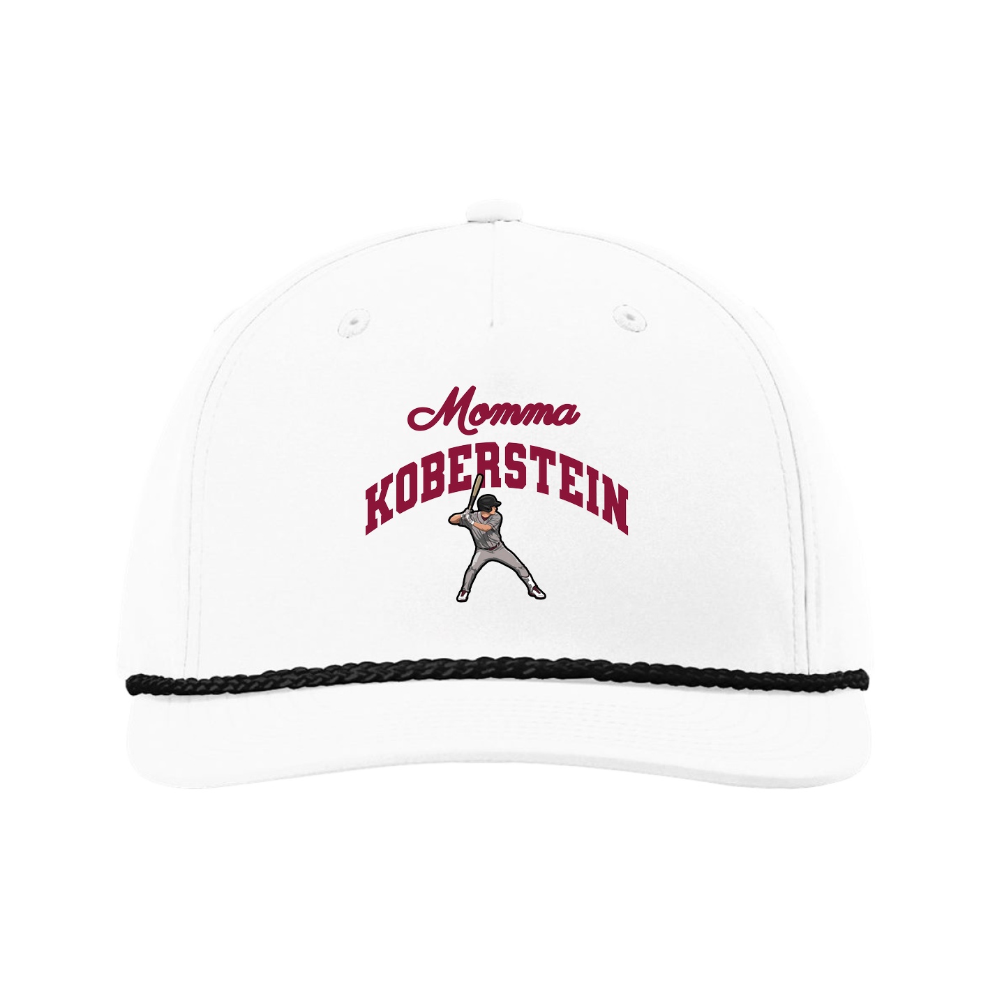 Five-Panel Classic Rope Cap — Mothers Day Arch in White