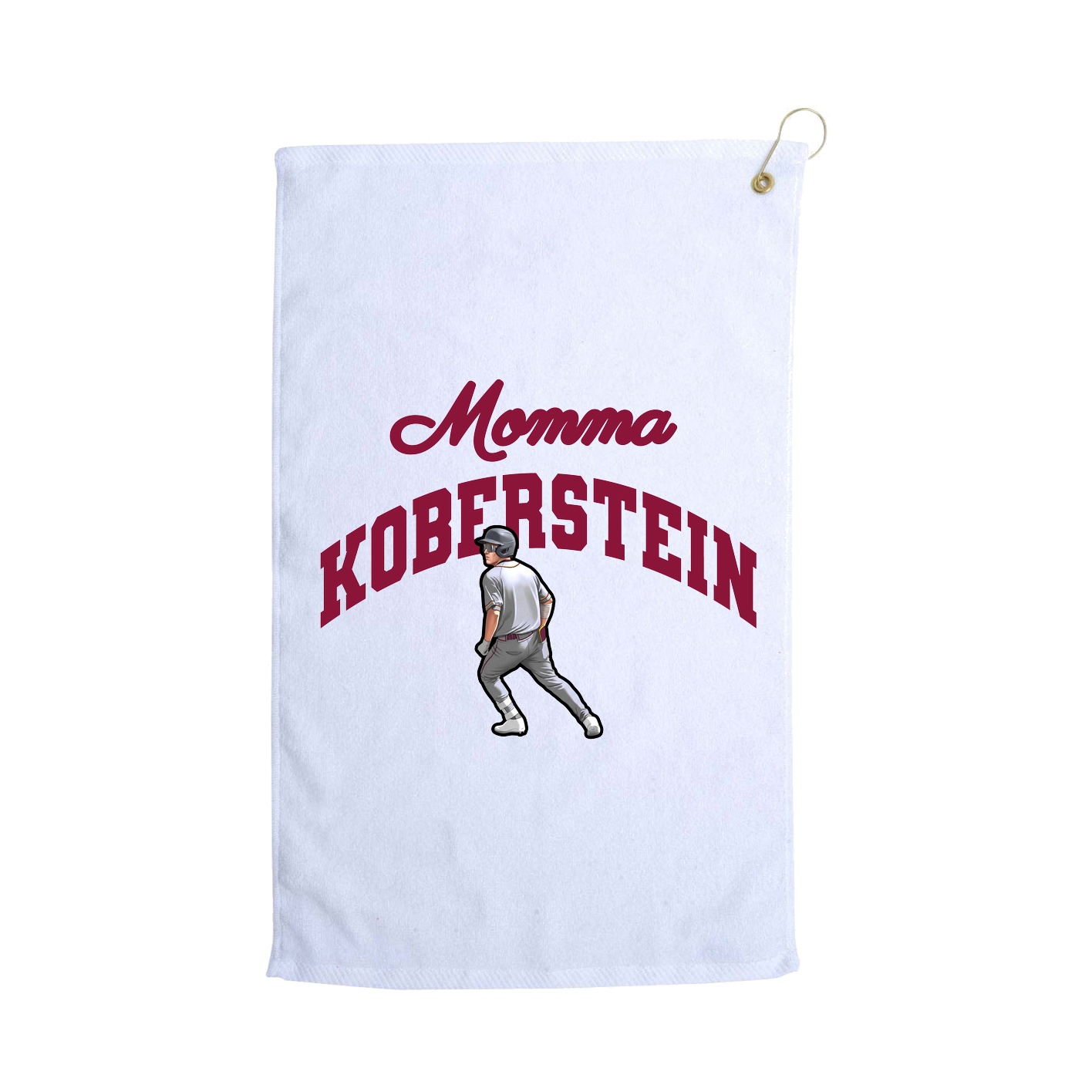 Golf Towel — Mothers Day Arch in White