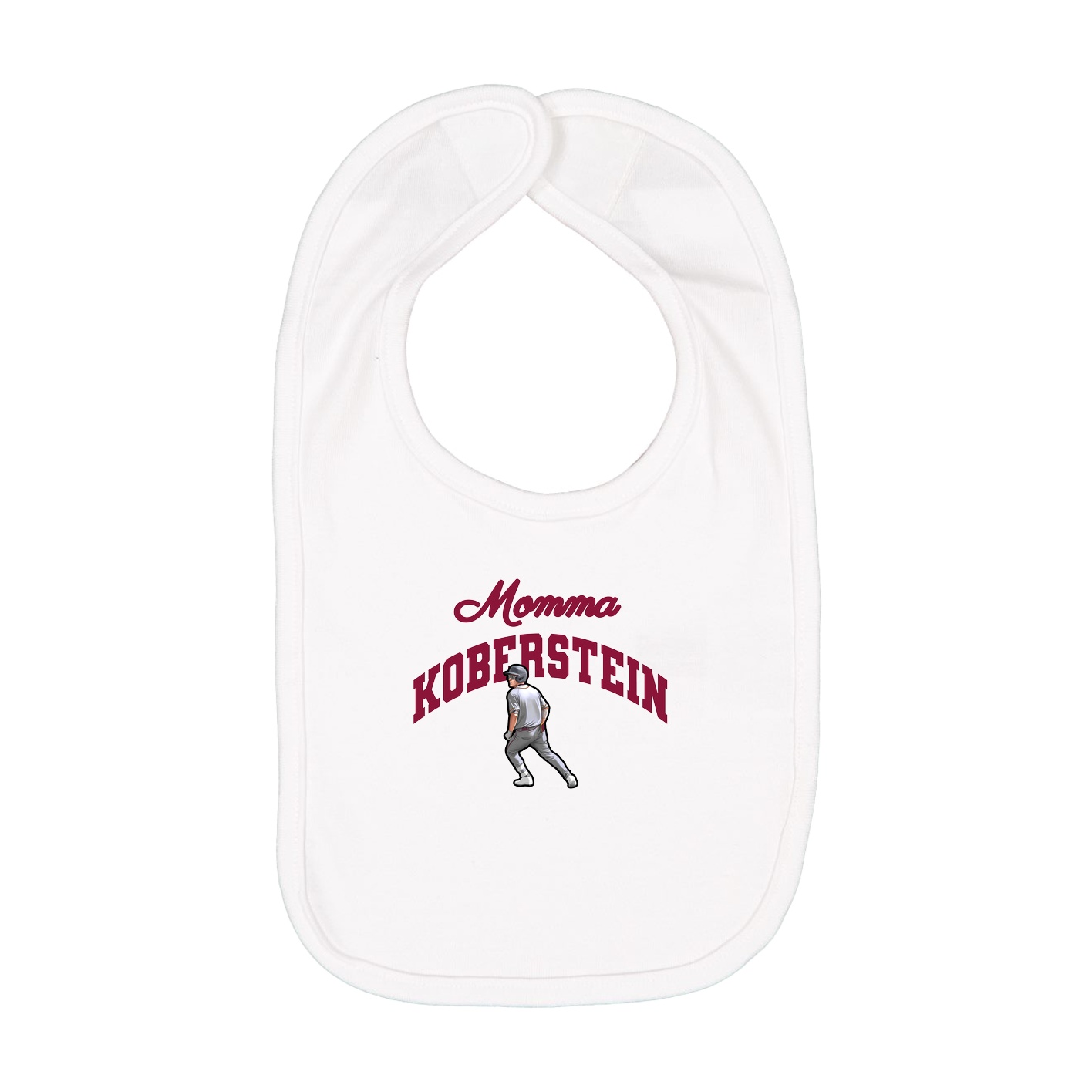 Infant Bib — Mothers Day Arch in White