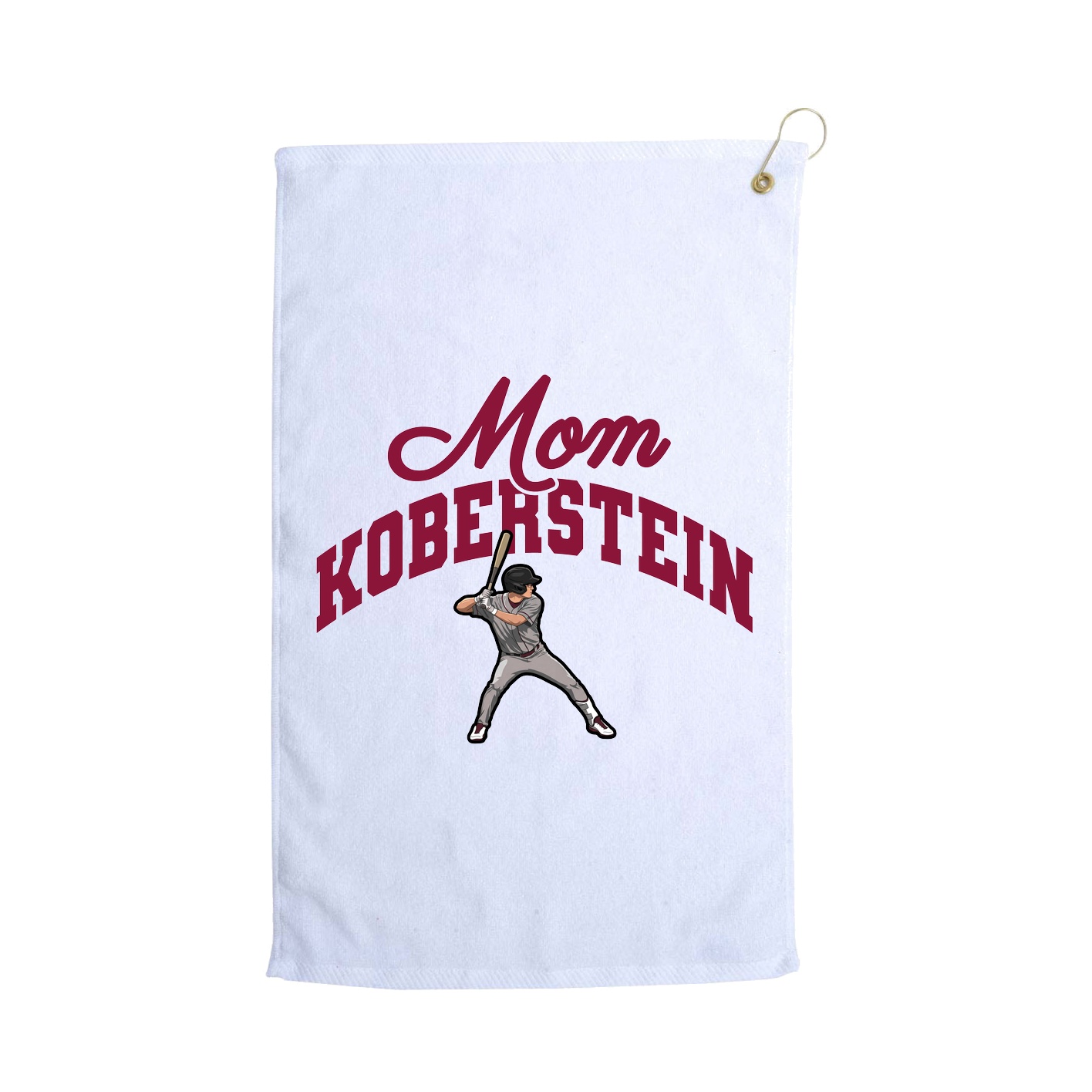 Golf Towel — Mothers Day Arch in White