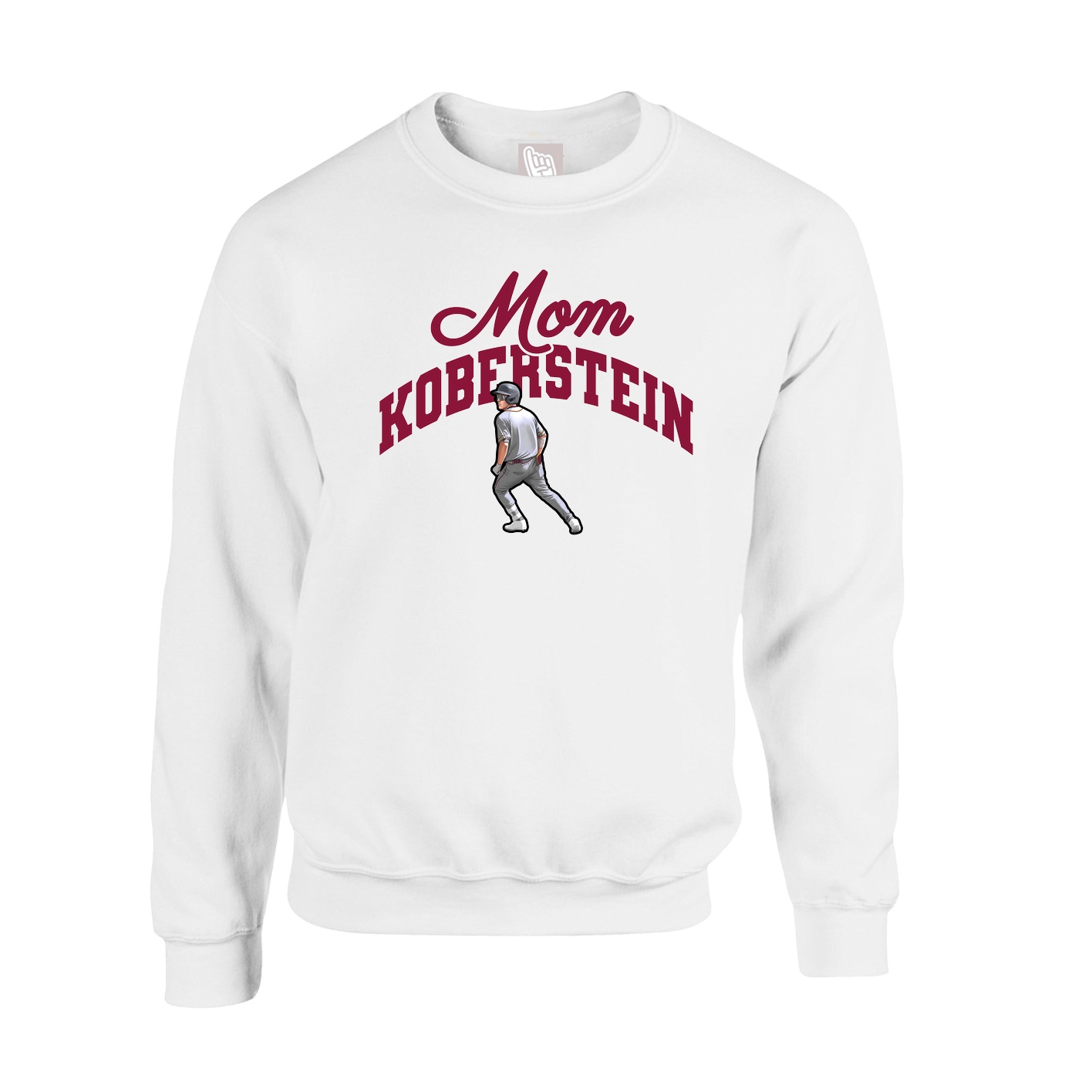Fleece Crew — Mothers Day Arch in White