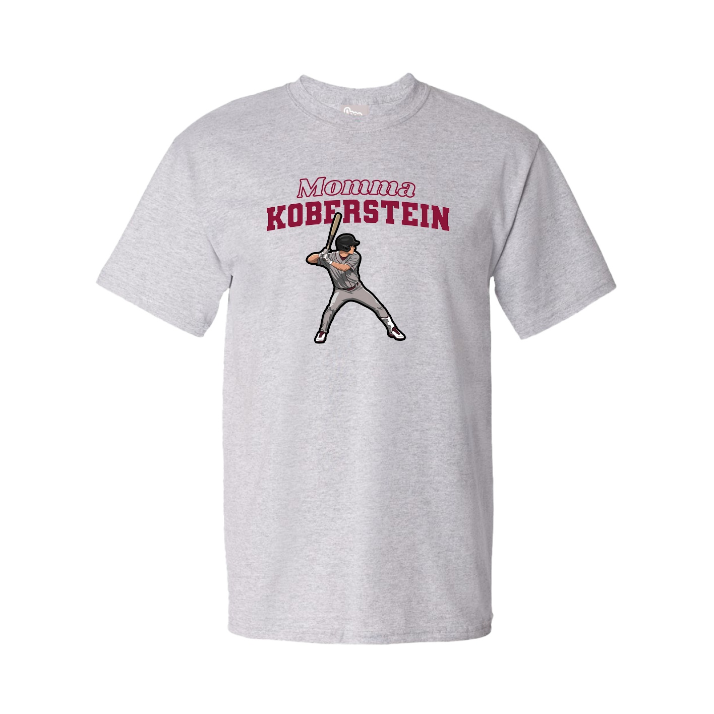 Youth Tee — Mothers Day Block in Grey