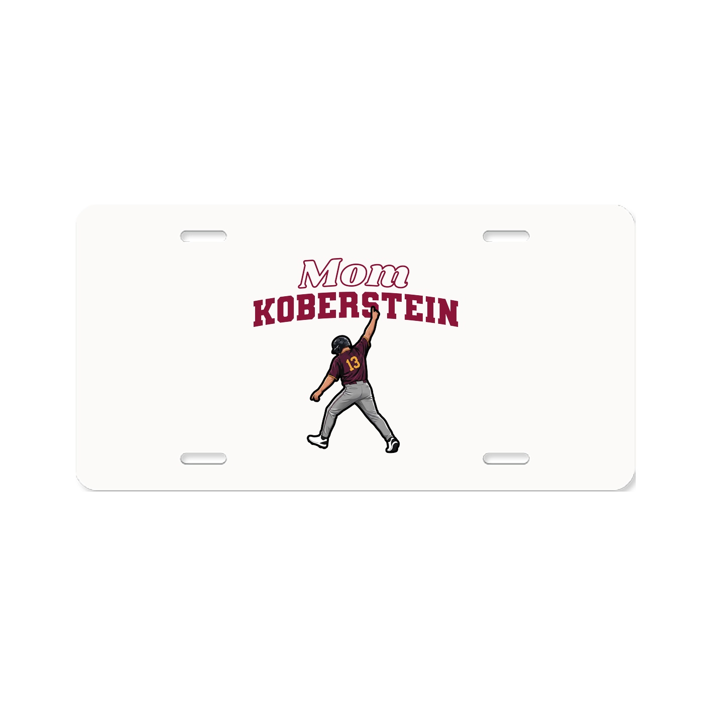 License Plate — Mothers Day Block in Classic