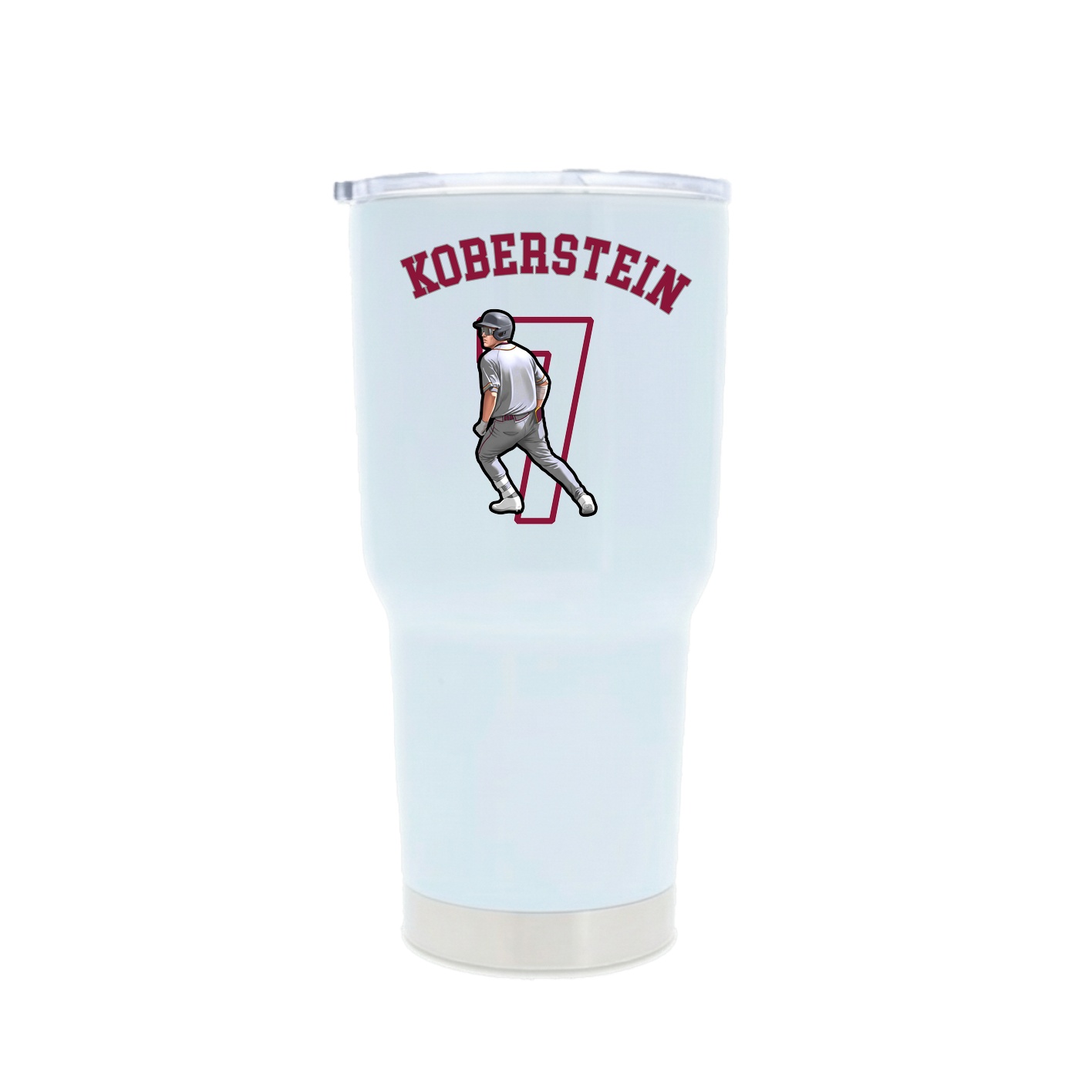 30oz Stainless Steel Tumbler — Shirsey Arch in White