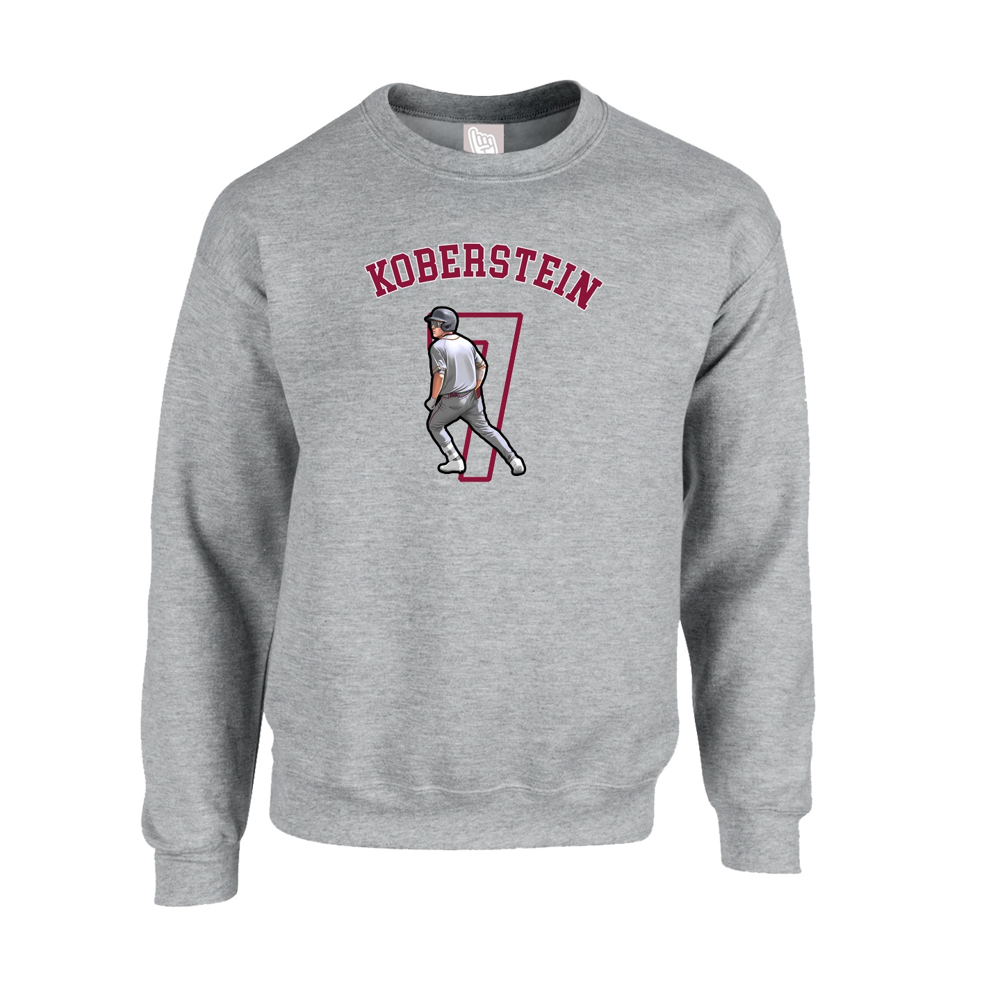 Fleece Crew — Shirsey Arch in Grey