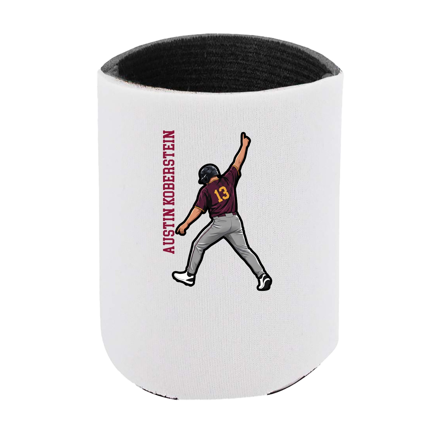Can Holder — Name Vertical in White