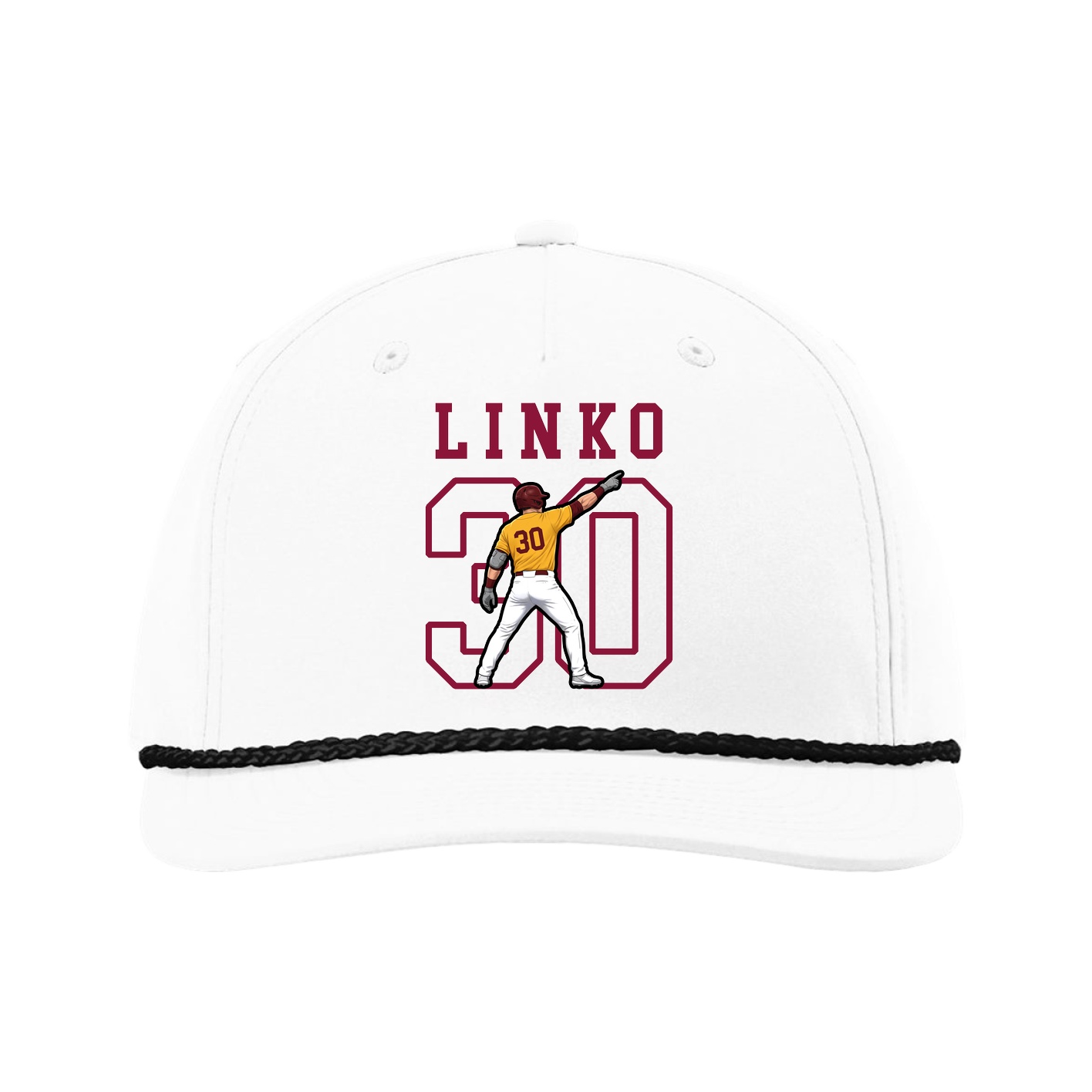 Five-Panel Classic Rope Cap — Shirsey in White