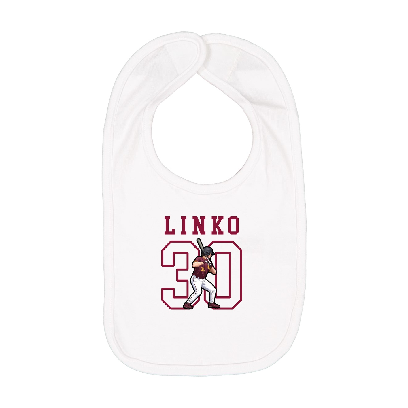 Infant Bib — Shirsey in White