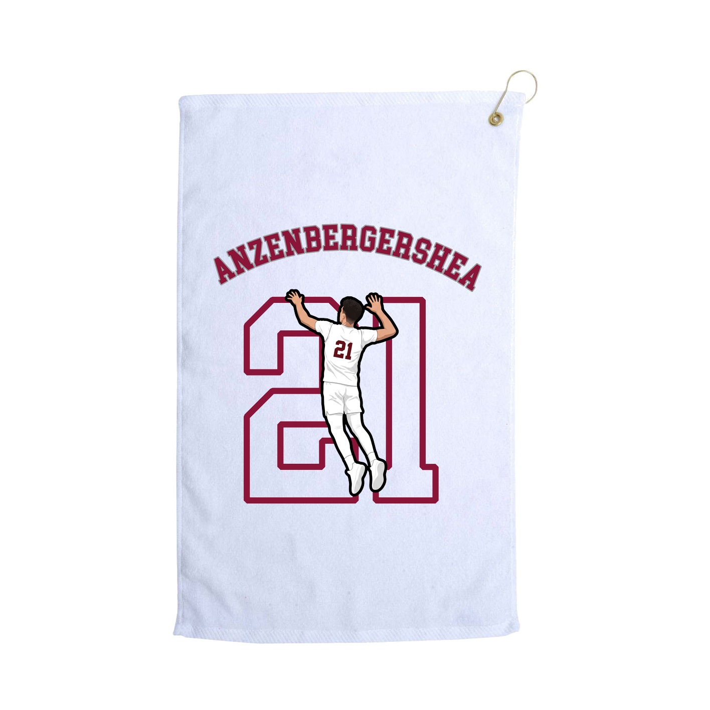 Golf Towel — Shirsey Arch in White