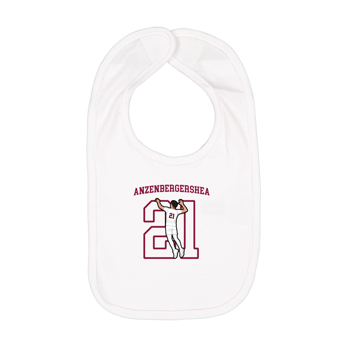 Infant Bib — Shirsey in White