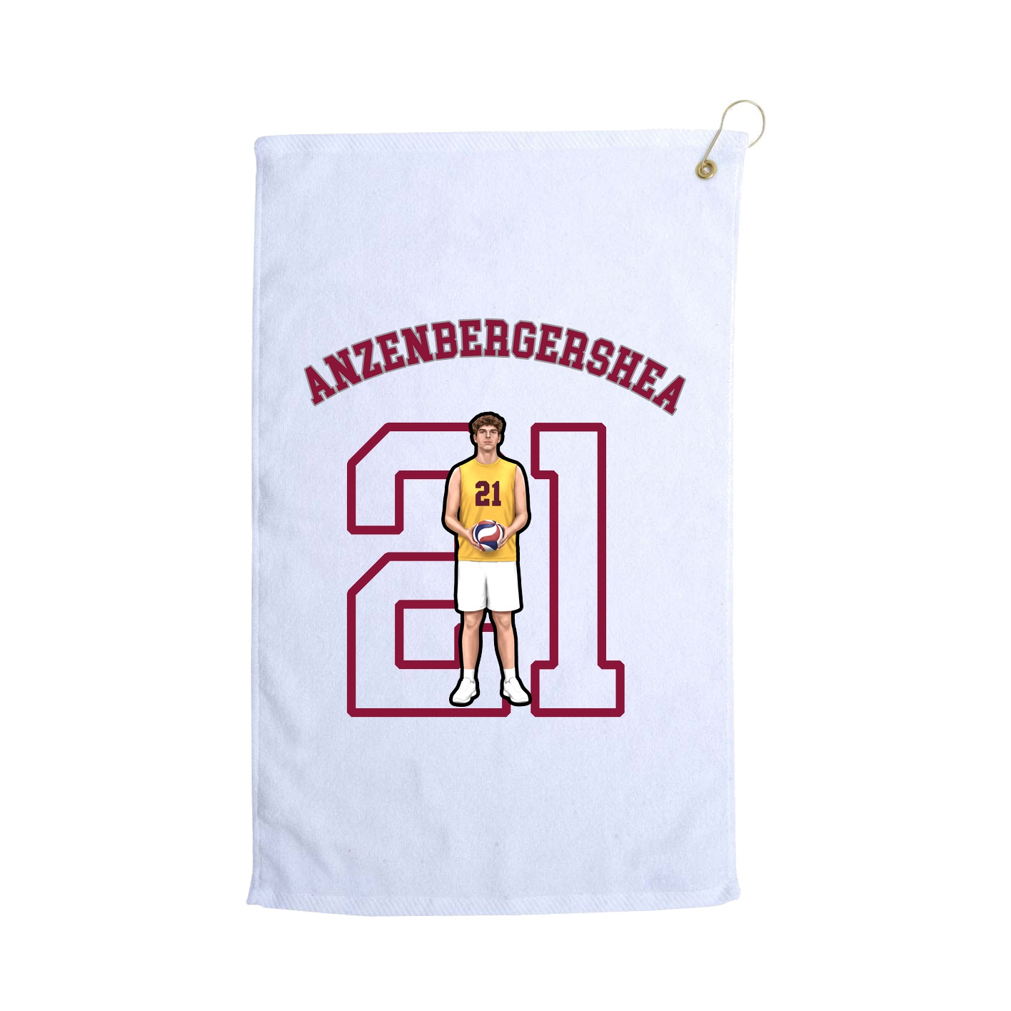 Golf Towel — Shirsey Arch in White