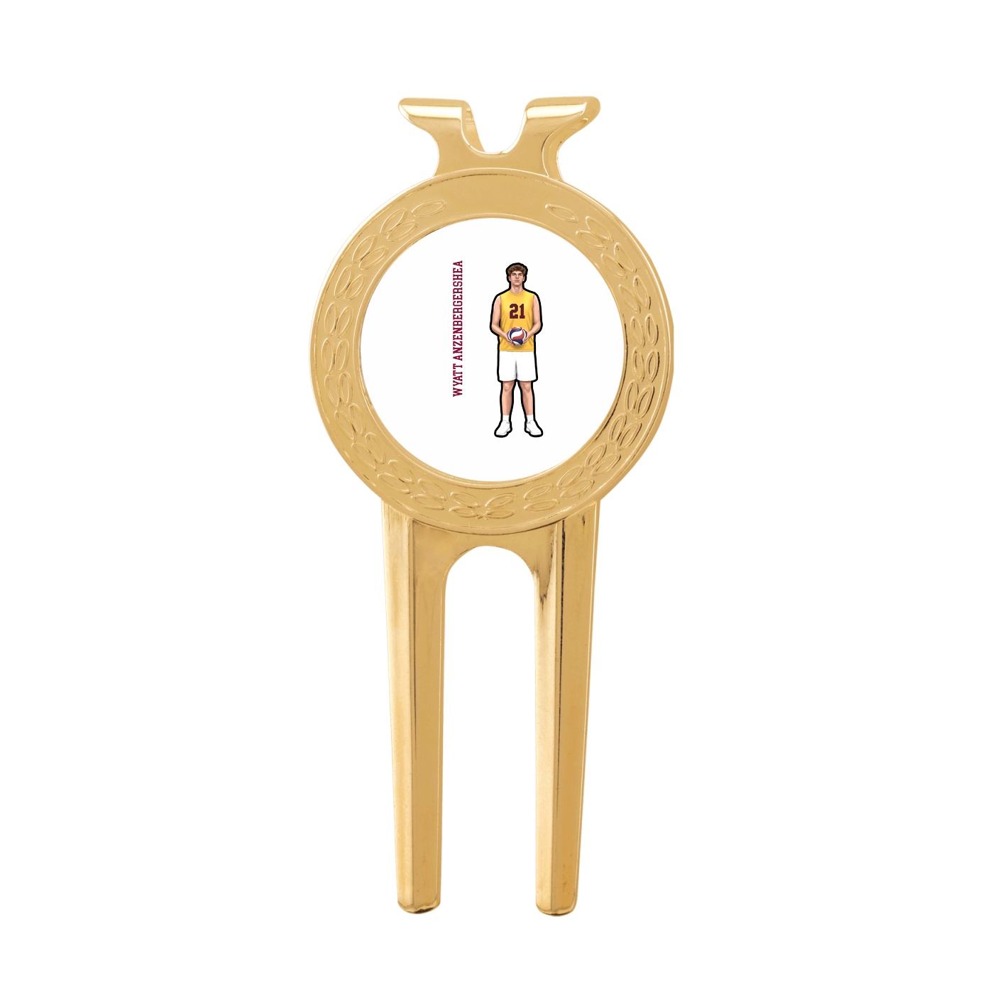 Divot Tool with Ball Marker — Name Vertical in Classic