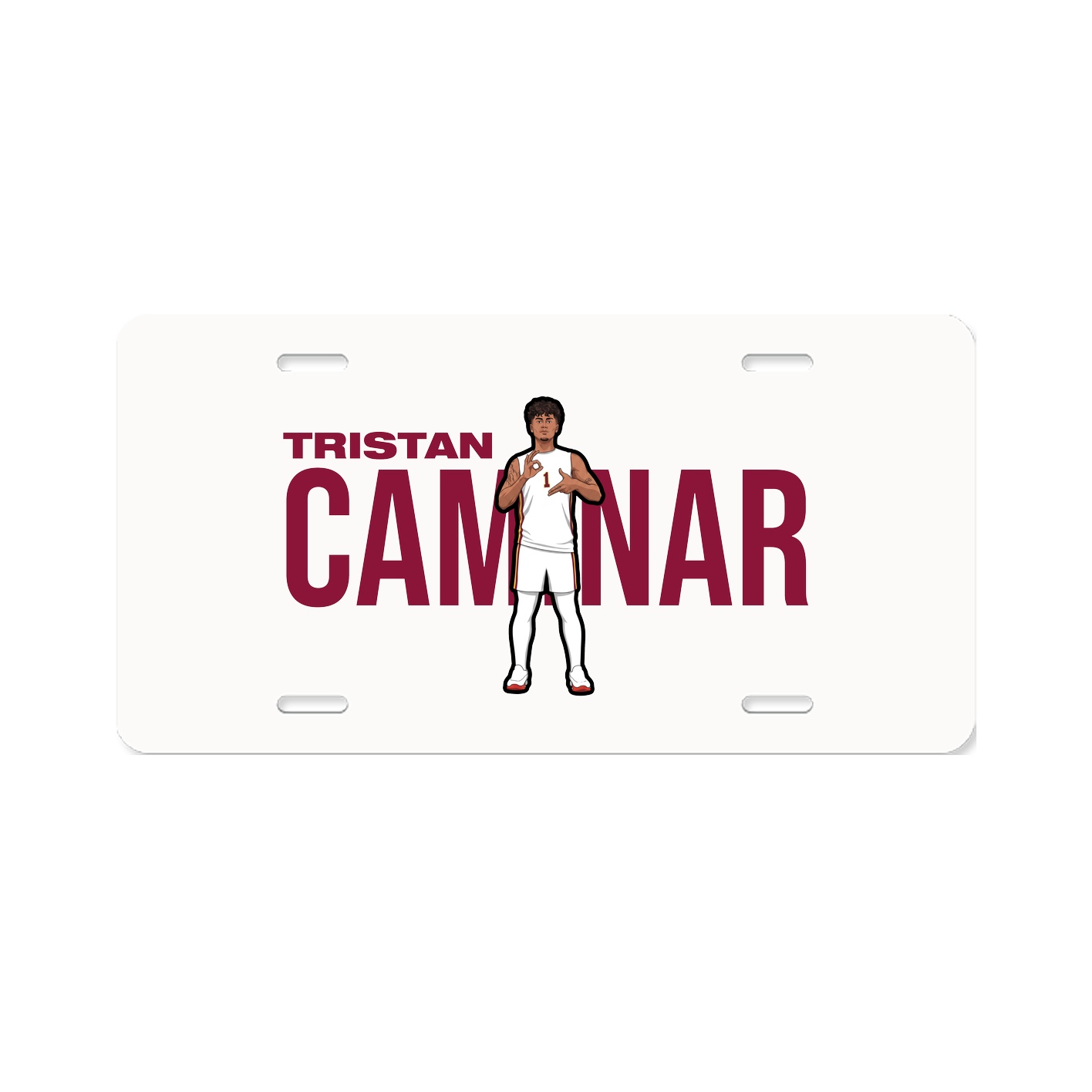 License Plate — Player Name in Classic