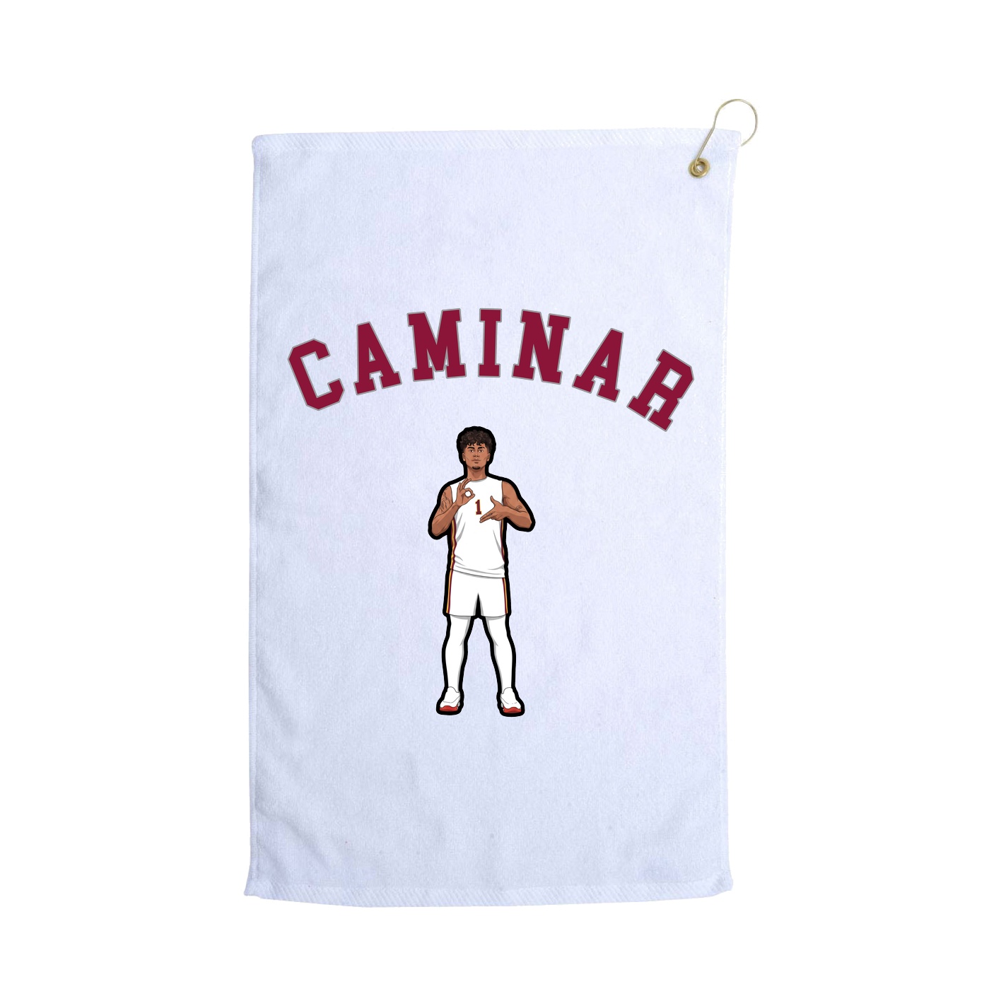 Golf Towel — Shirsey Arch in White