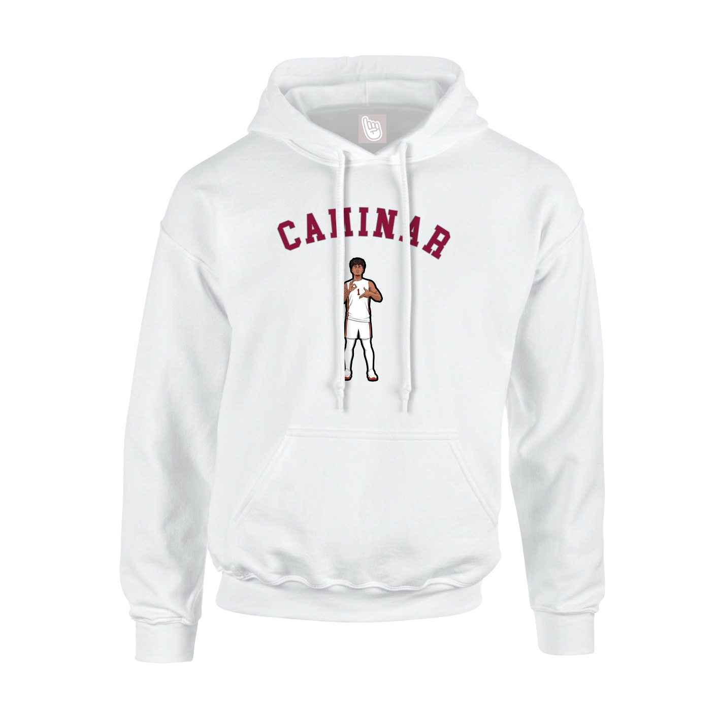 Youth Hoodie — Shirsey Arch in White