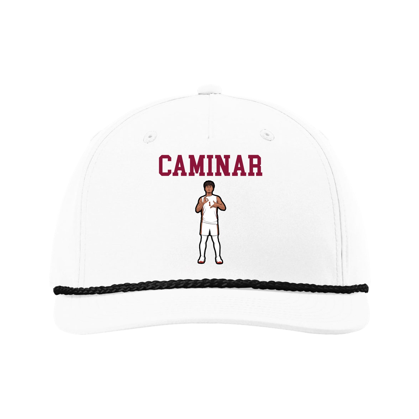 Five-Panel Classic Rope Cap — Shirsey in White
