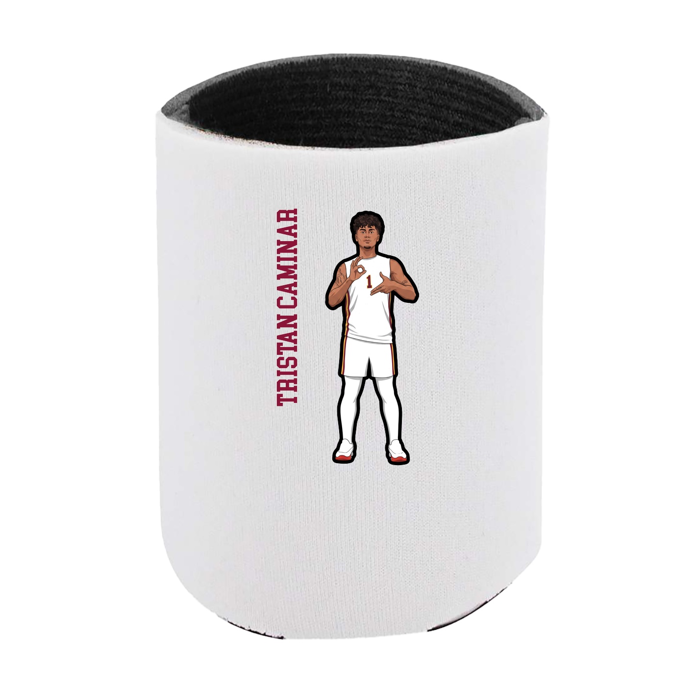 Can Holder — Name Vertical in White