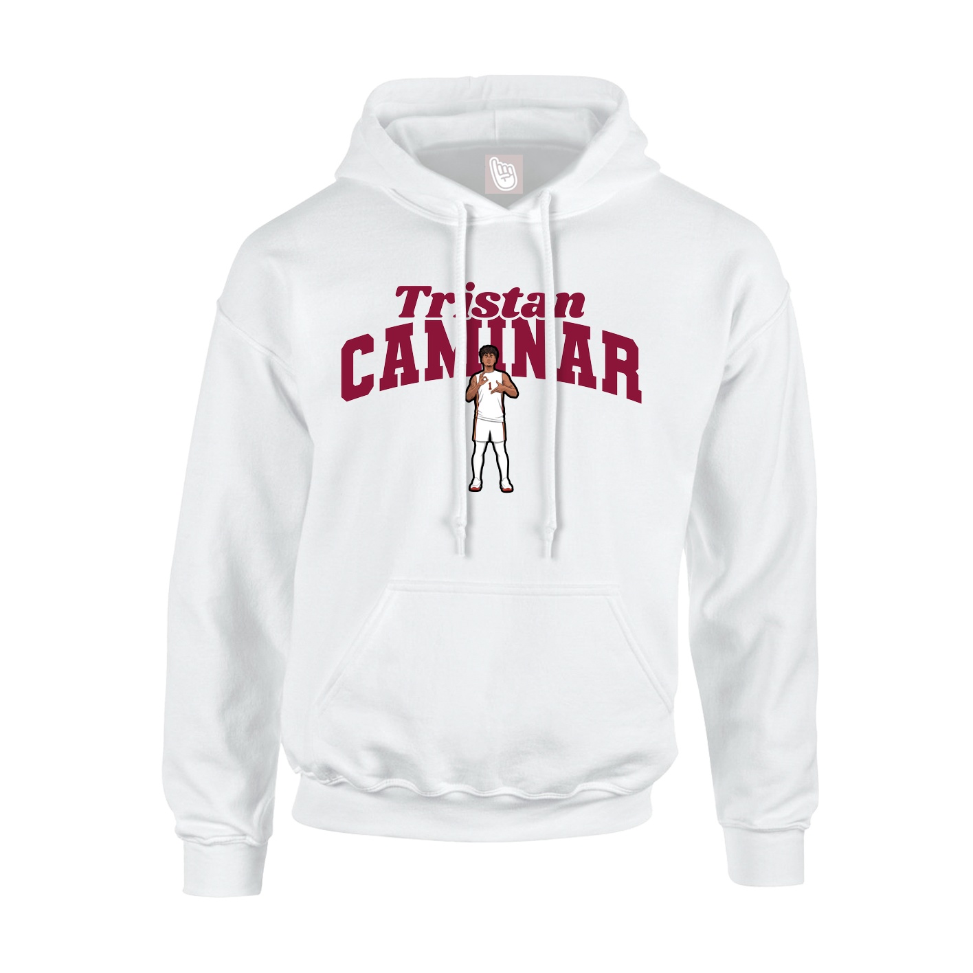 Hoodie — Signature Arch in White
