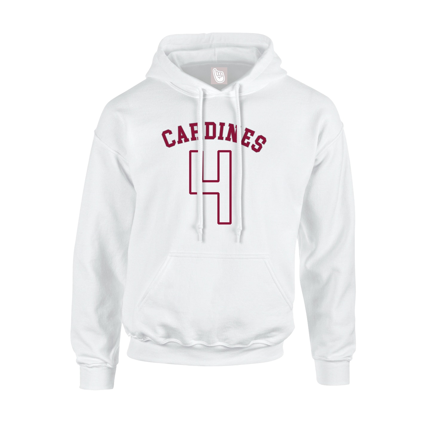Youth Hoodie — Shirsey Arch in White
